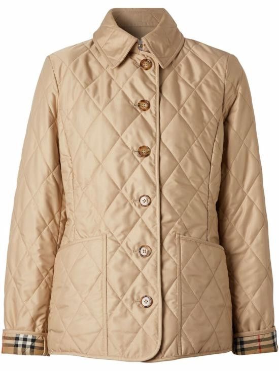 Burberry BURBERRY Women Jackets 8049868 A4170 Beige Size XS / US 0-2 / IT 36-38 - 1 Thumbnail
