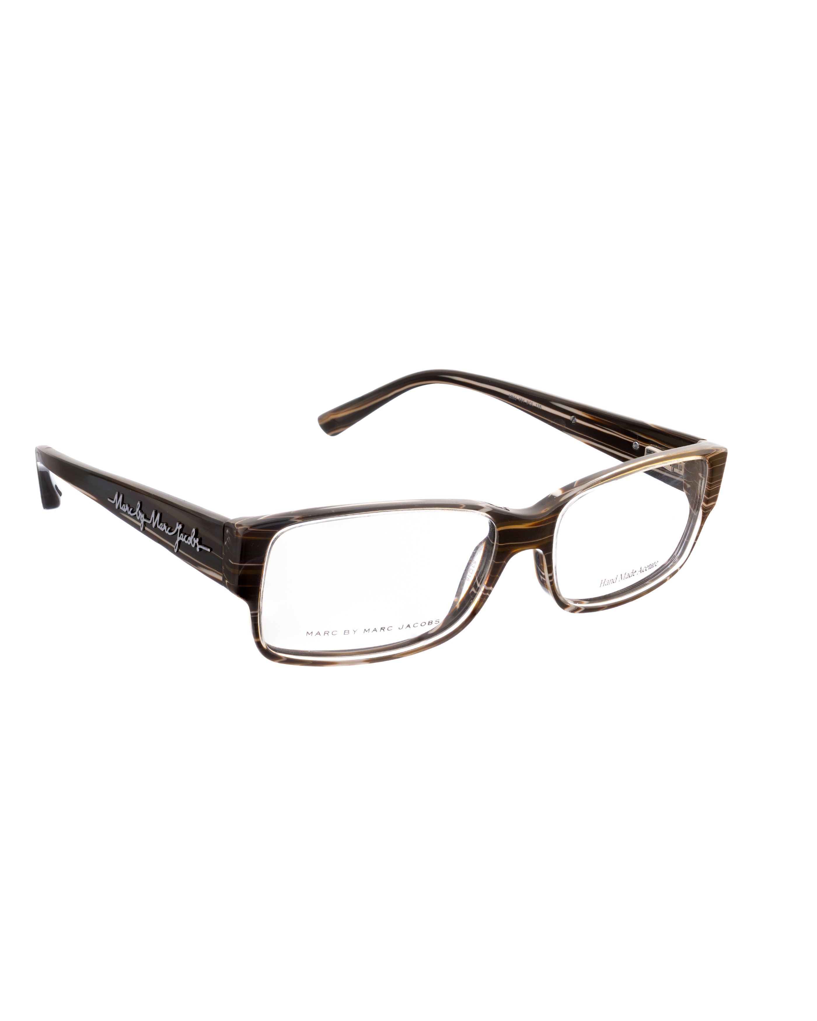 Marc by Marc Jacobs Marc by Marc Jacobs 00s Rectangular Stripes Brown Glasses Size ONE SIZE - 2 Thumbnail