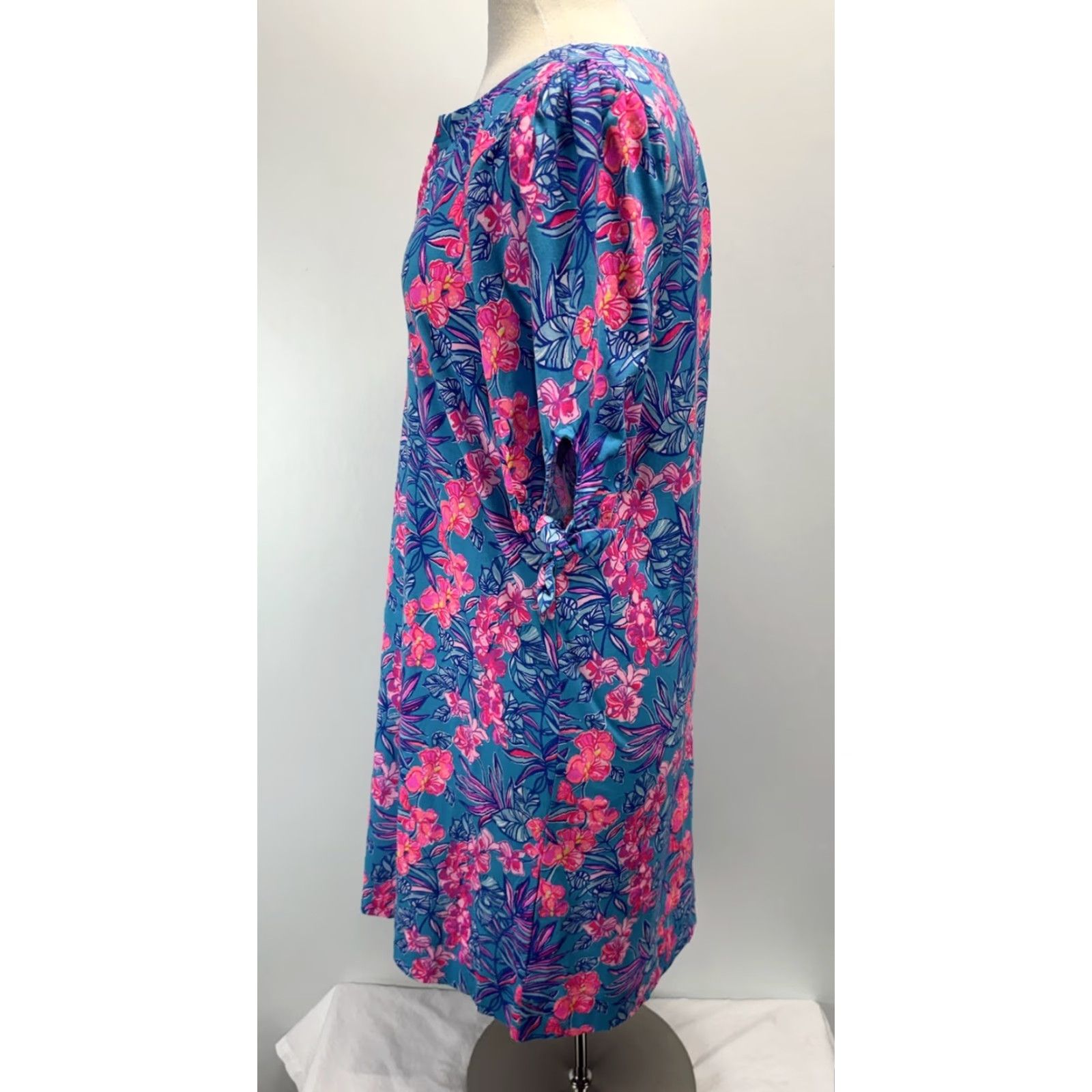 Lilly Pulitzer Lilly Pulitzer Easley Dress Sz Large Orchid Oasis Cotton Shift Size L / US 10 / IT 46 - 2 Thumbnail