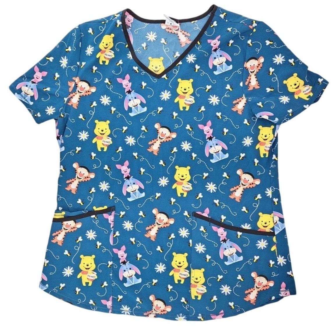 Disney Disney Winnie The Pooh Scrub Top Tigger Eeyore V-Neck Short Size M / US 6-8 / IT 42-44 - 2 Thumbnail