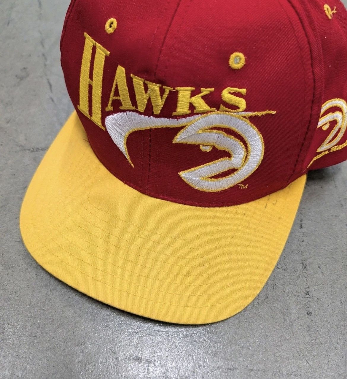 Vintage Vintage Drew Pearson Companies Atlanta Hawks Snapback Hat Size ONE SIZE - 3 Thumbnail