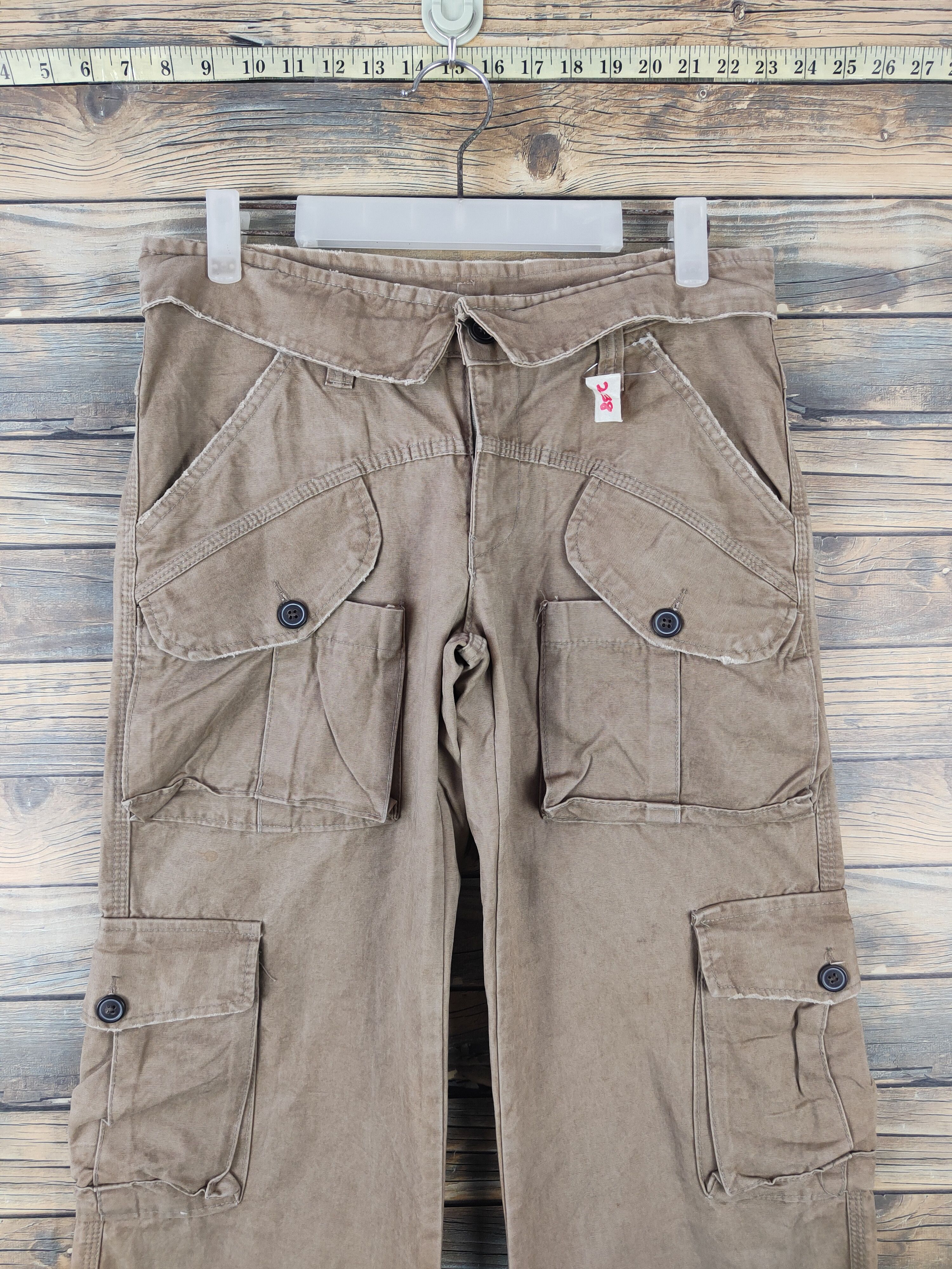 Japanese Brand DLL Japan Brown utility Multipocket Cargo Pants #238 Size US 28 / EU 44 - 2 Thumbnail