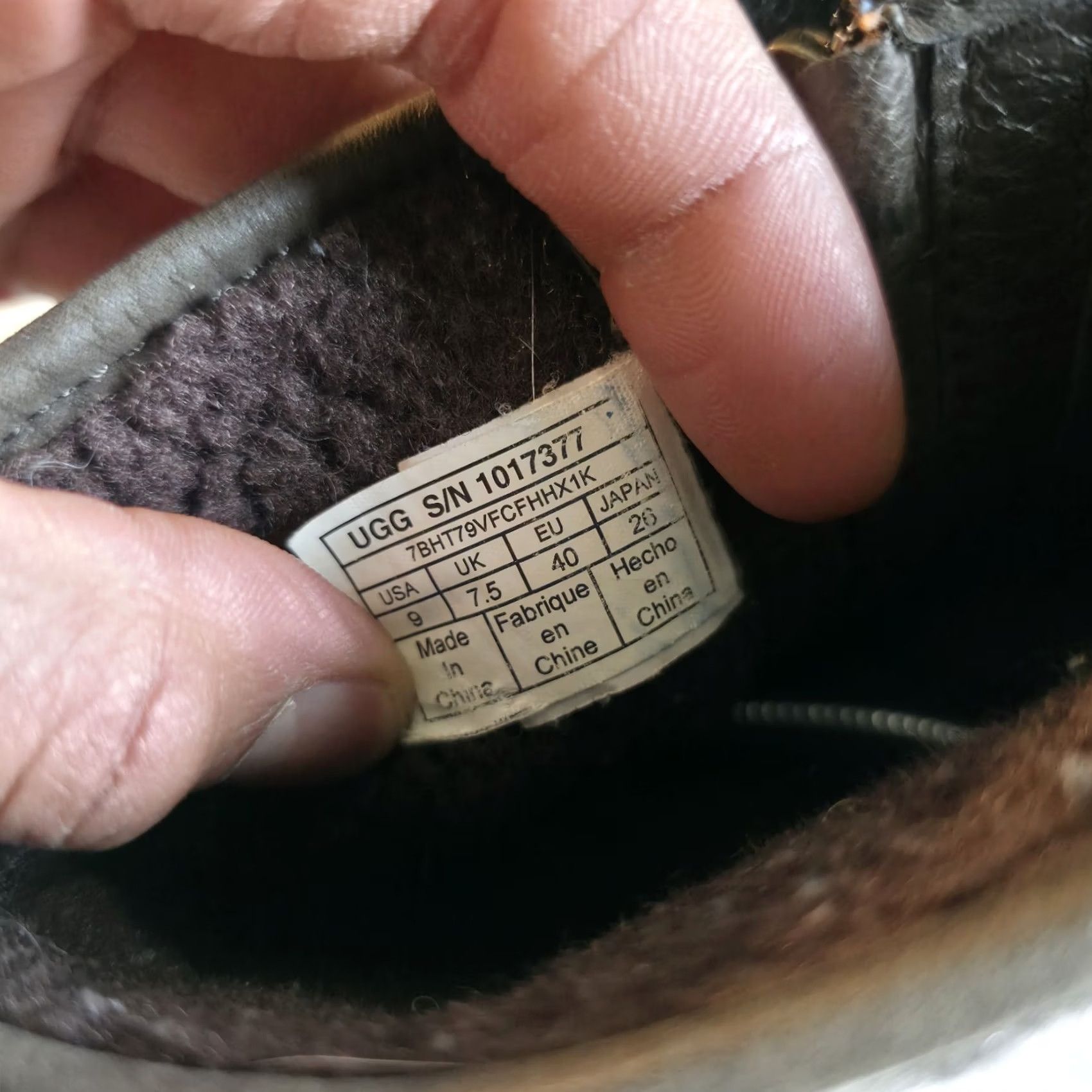 Ugg UGG Womens Boot Brown Leather Wool Waterproof Zip 9 Robbie 1017377 Size US 9 / IT 39 - 7 Thumbnail