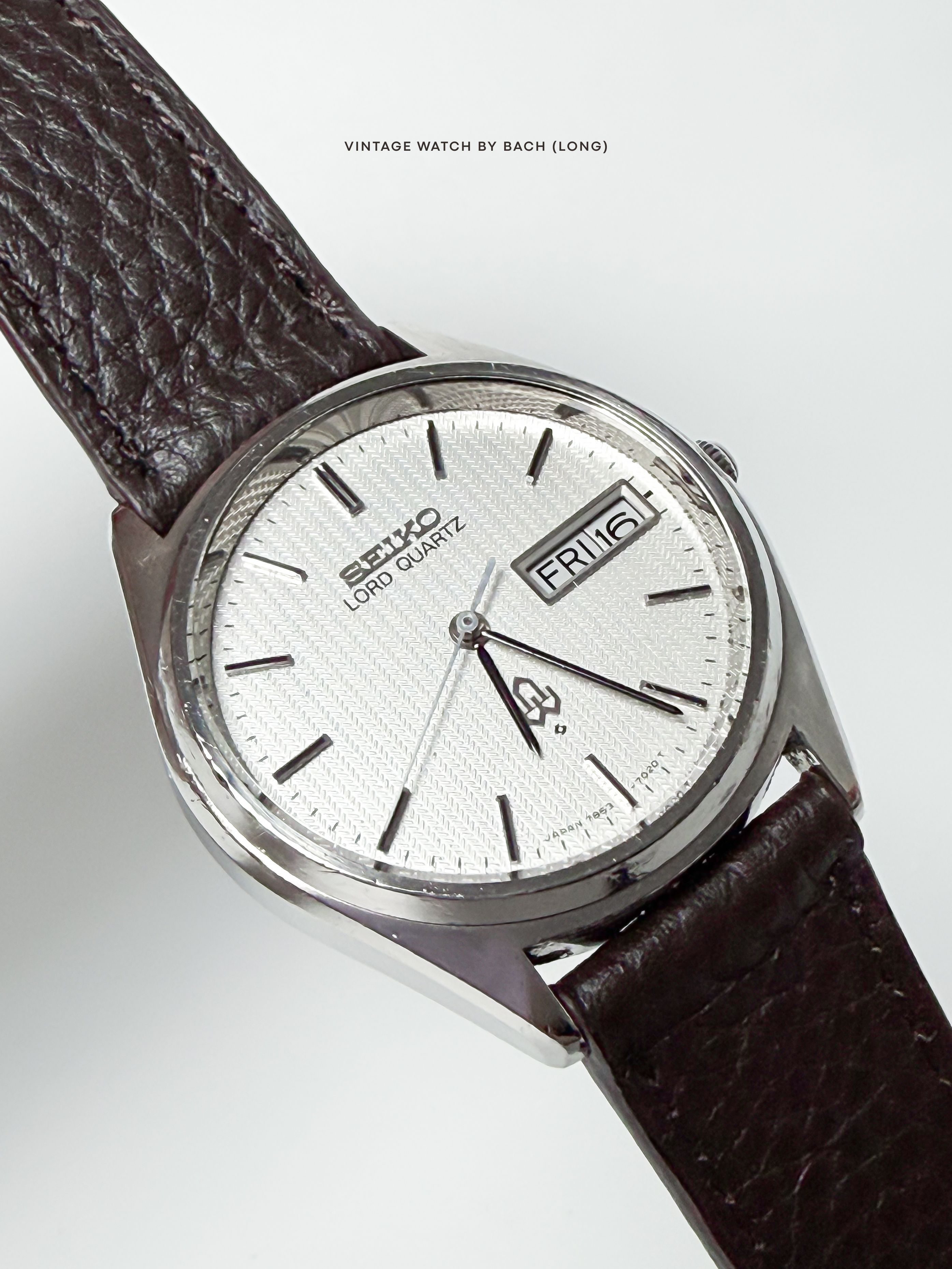 Seiko Seiko Lord Quartz 7853-7020 White Patterned Dial Size ONE SIZE - 3 Thumbnail