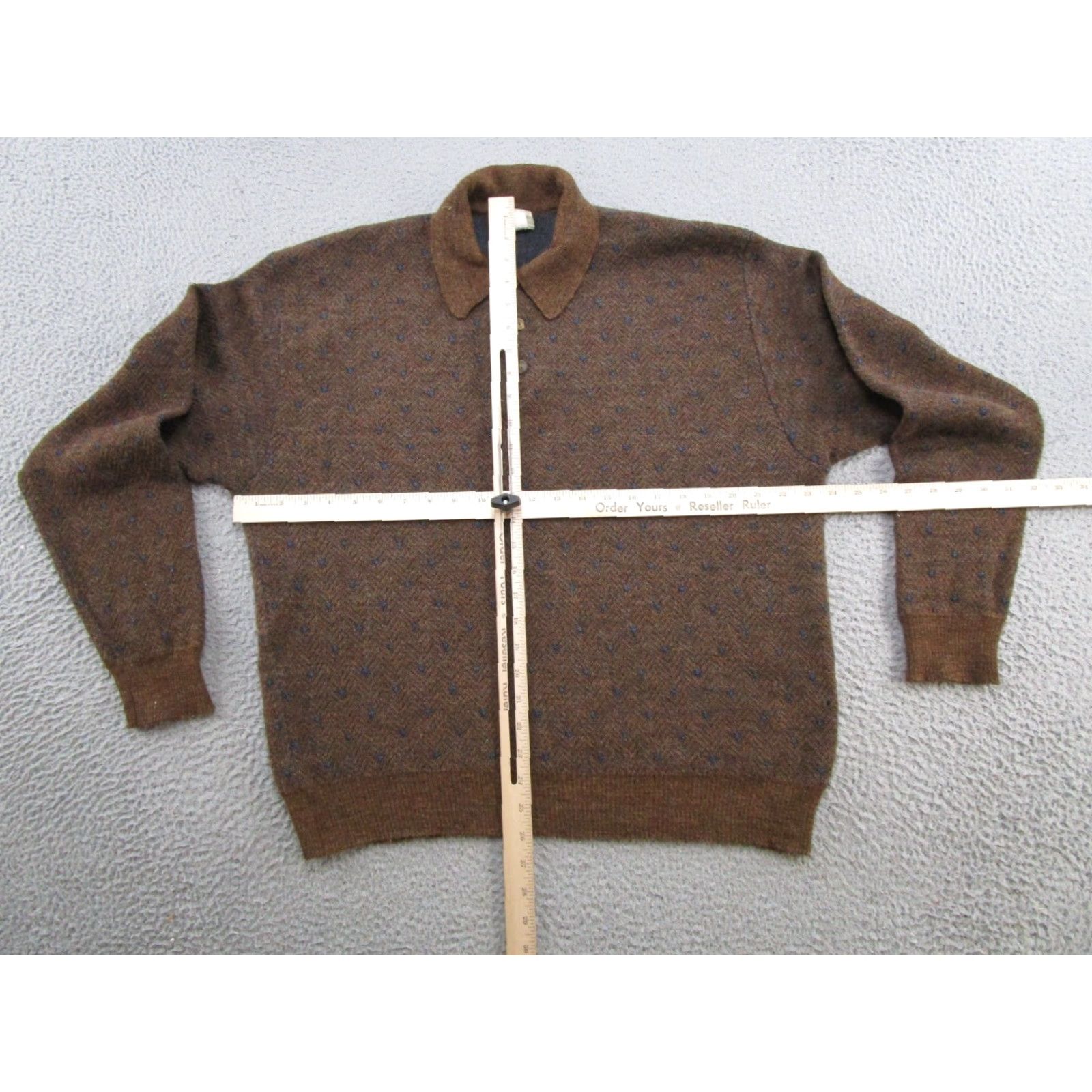 Coldwater Creek VINTAGE Coldwater Creek Sweater 2XL Wool Knitting Collared 90s Pullover Women Brown Read Size XXL / US 16-18 / IT 52-54 - 4 Thumbnail