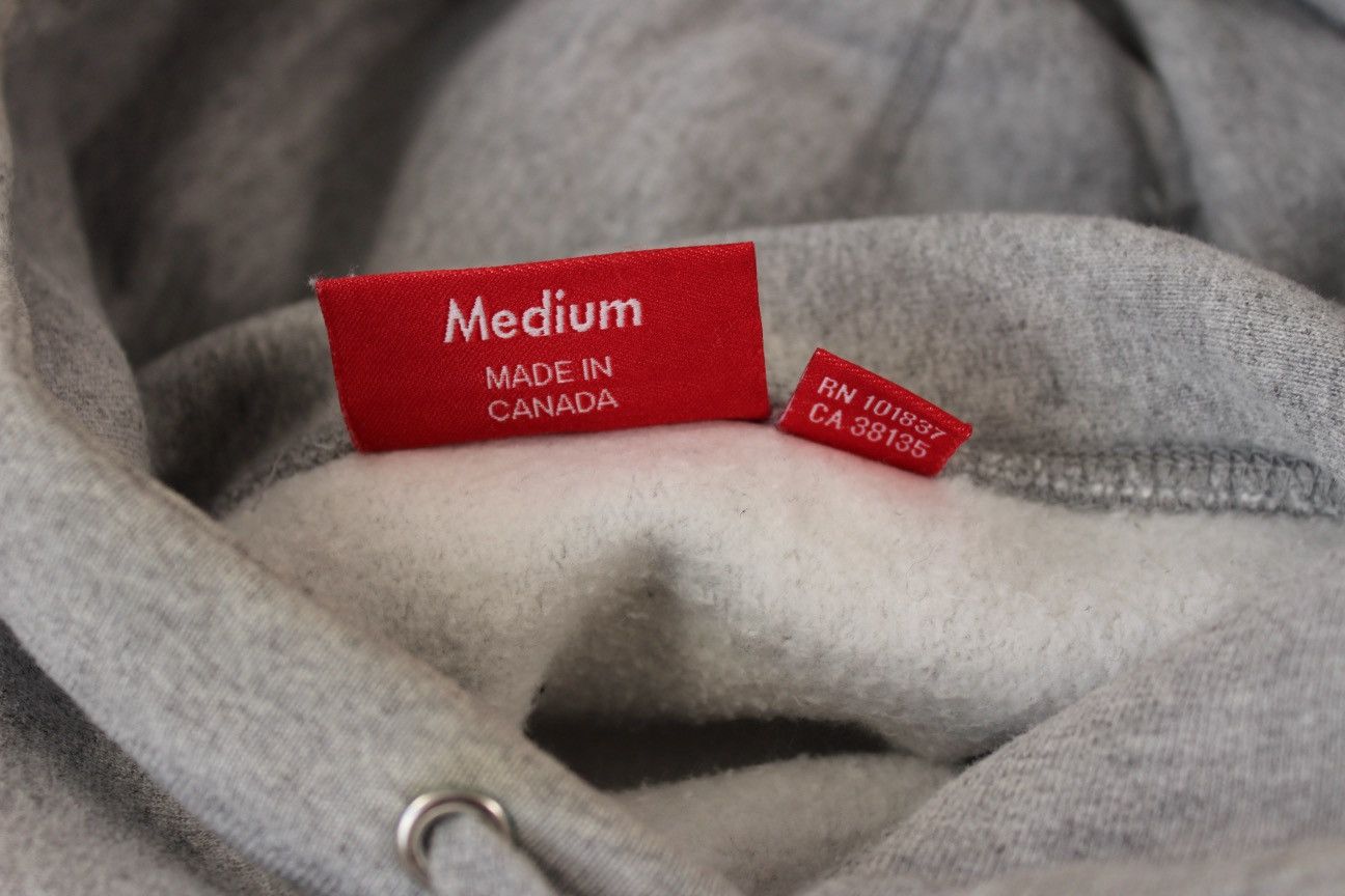Supreme Supreme Bandana Box Logo Hooded Sweatshirt 'Heather Grey' Size US M / EU 48-50 / 2 - 7 Thumbnail