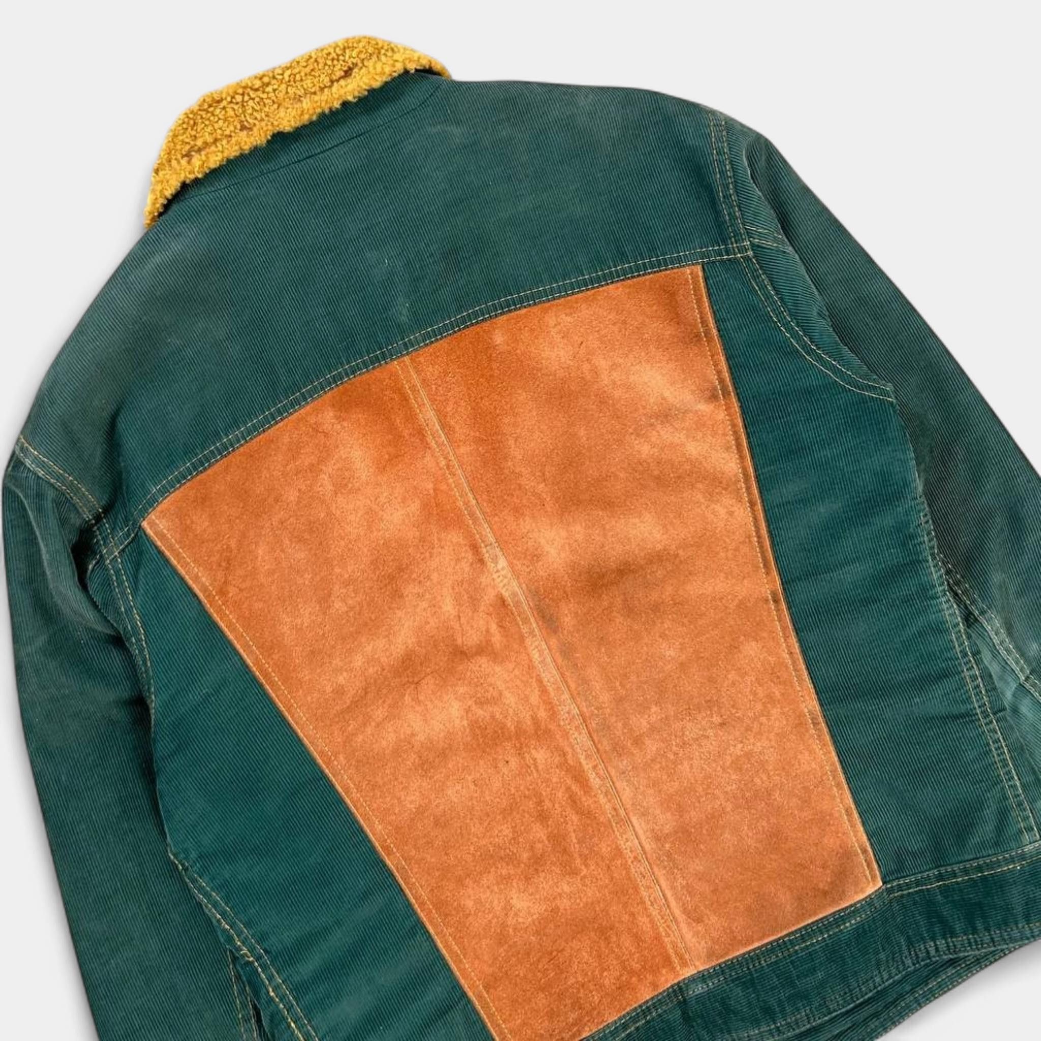 Dolce & Gabbana Dolce & Gabbana Corduroy Multi-Panel Fur Collar Jacket Size US L / EU 52-54 / 3 - 6 Thumbnail