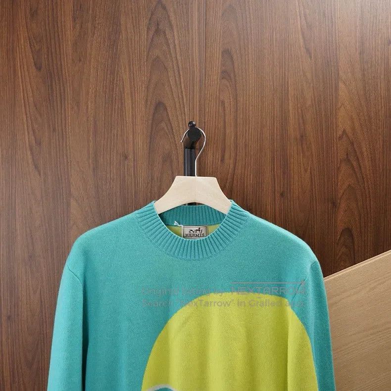 Hermes Hermes Round Neck Knit Sweater Size US L / EU 52-54 / 3 - 4 Thumbnail