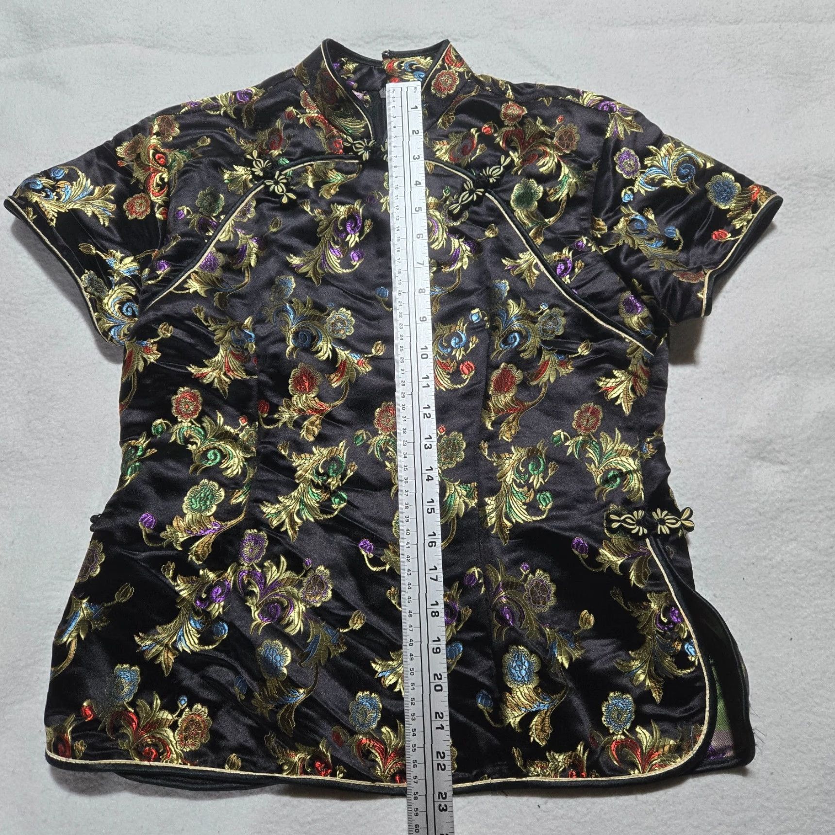 Vintage VINTAGE Moose Shirt Adult Women's L Large Short Sleeve Dress Top Blouse Floral Chinese Size L / US 10 / IT 46 - 5 Thumbnail
