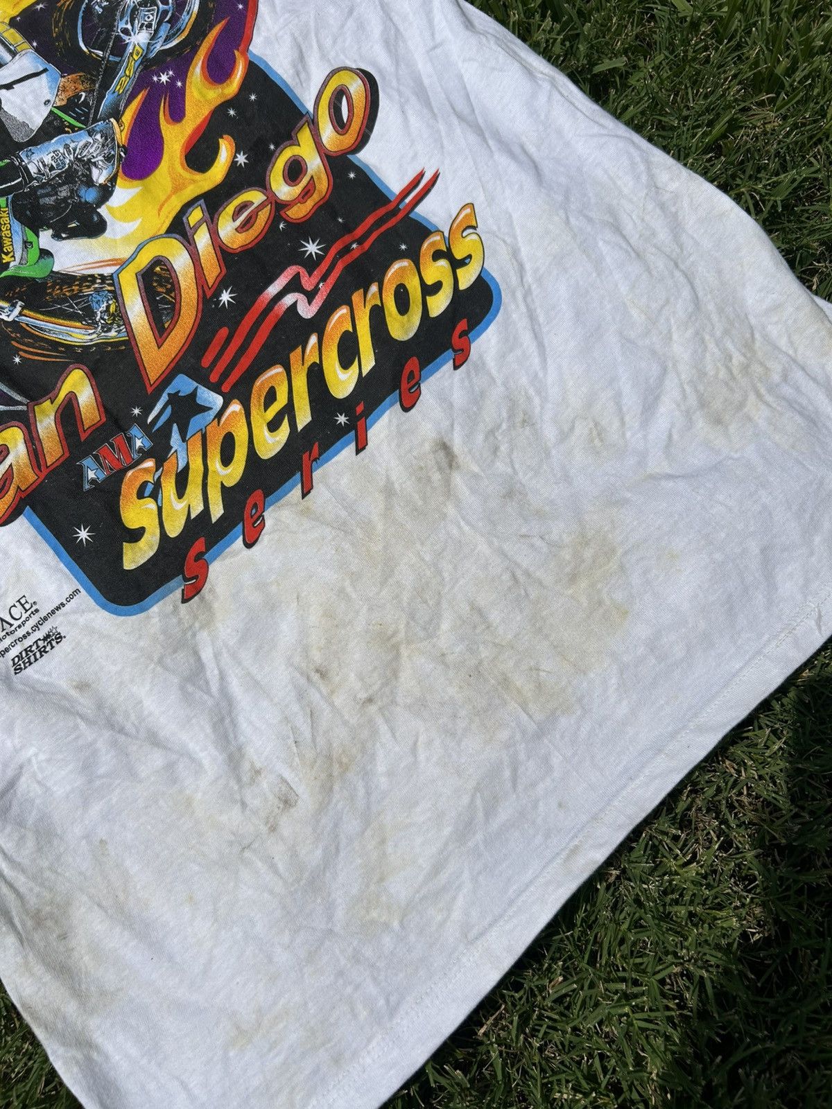 Vintage Vintage 1998 San Diego Supercross Series Motocross Shirt Size US L / EU 52-54 / 3 - 6 Thumbnail