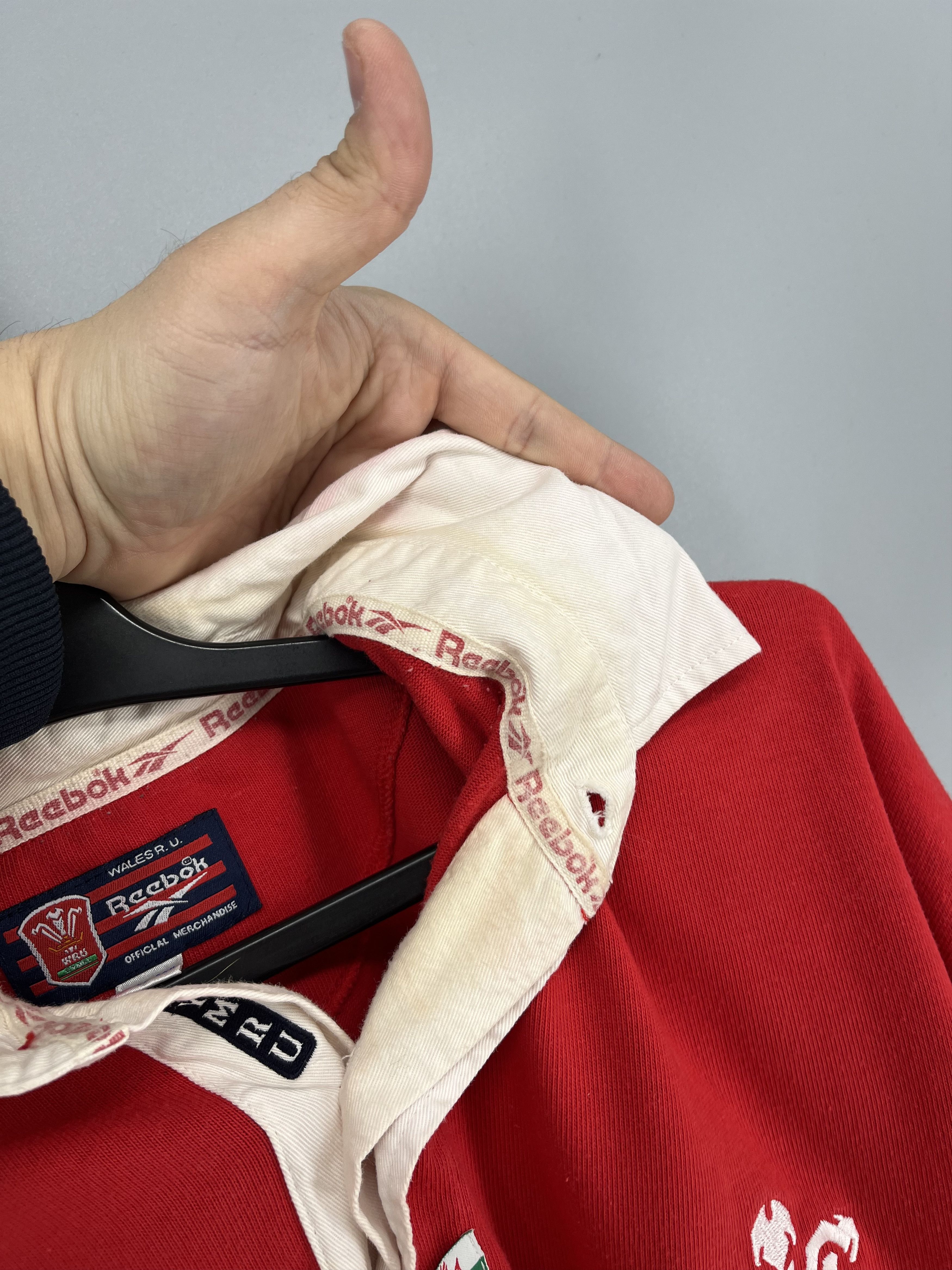 Reebok 90's Wales Rugby Union Reebok Jersey Long Sleeve Shirt Size US L / EU 52-54 / 3 - 11 Thumbnail