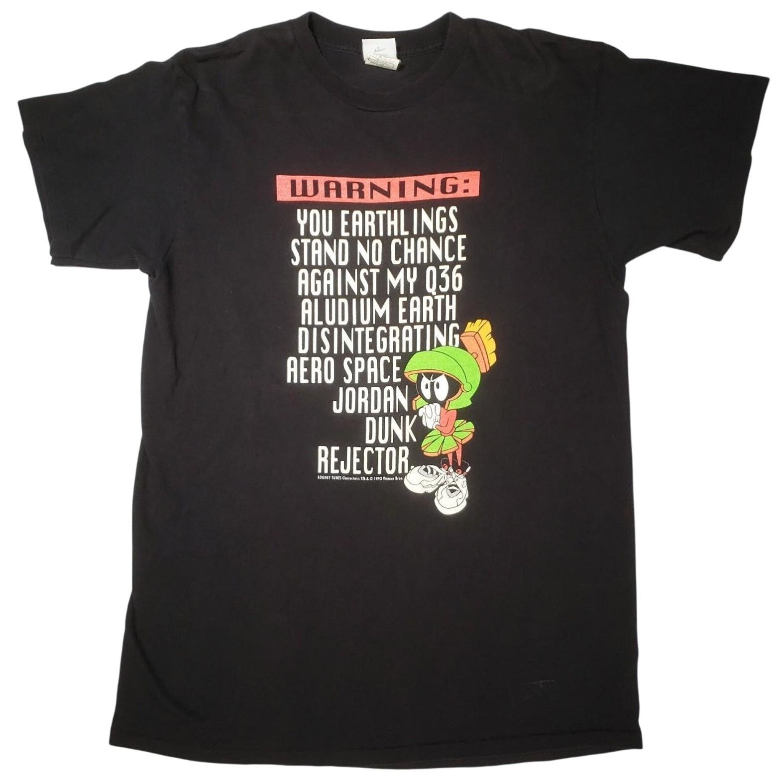 Nike × Vintage Rare 1996 NIKE Space Jam Michael Jordan Looney Tunes T Shirt Size US L / EU 52-54 / 3 - 2 Thumbnail