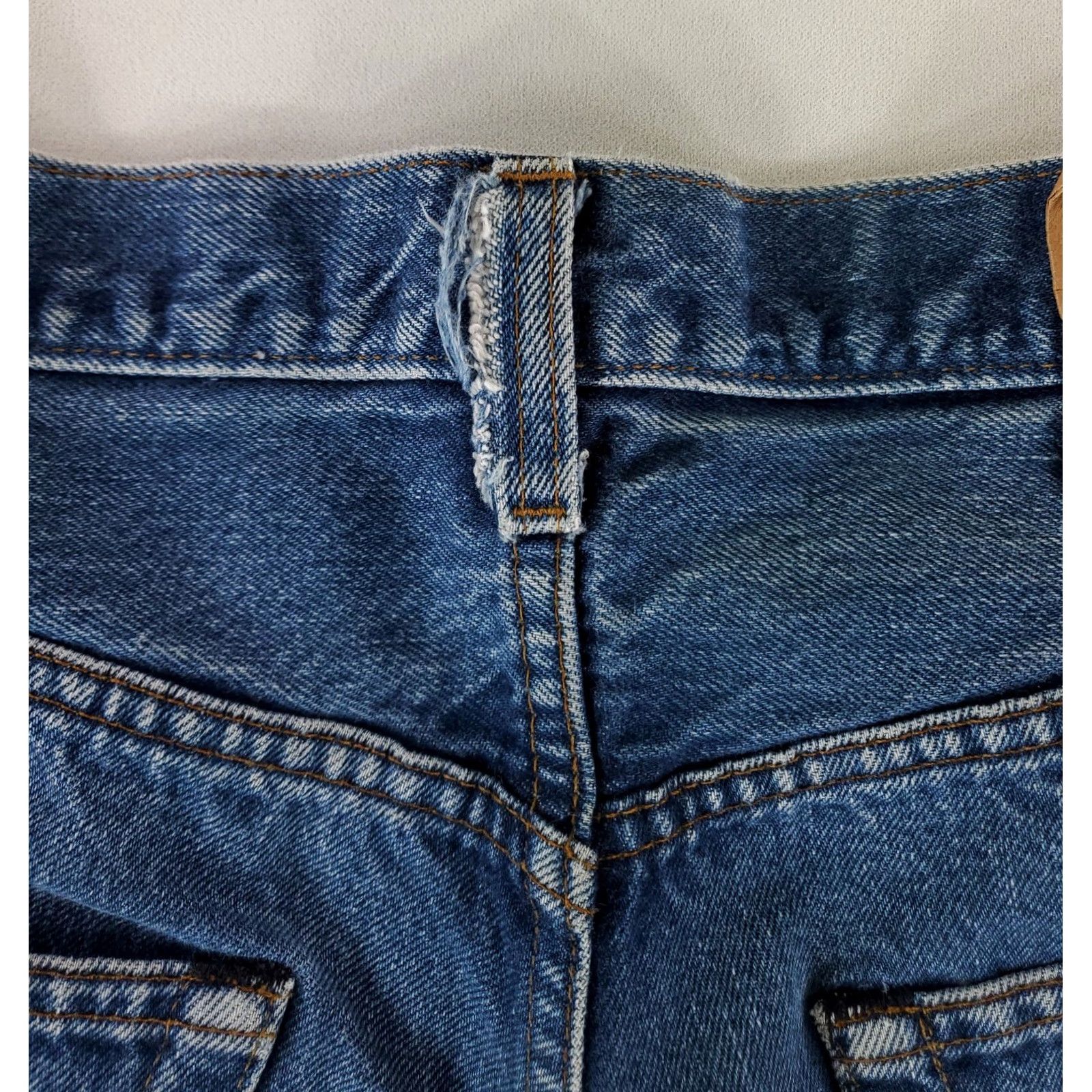 Levi's VINTAGE Levi's 501 Selvedge Jeans Shorts Jorts Cutoff Blue Mens 31x7 Shirt? Size US 31 - 5 Thumbnail
