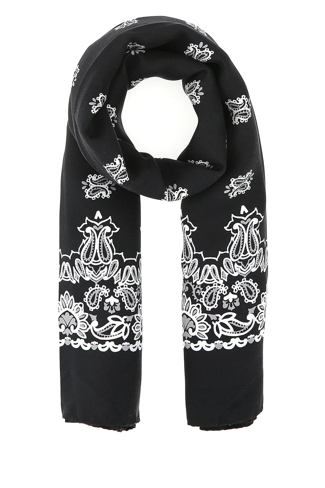 o1s1wg110724 Scarf in Black/White