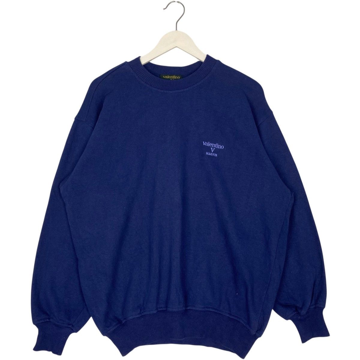 Vintage Vintage Valentino Majesta Sweatshirt Crewneck Blue Size M Size M / US 6-8 / IT 42-44 - 1 Thumbnail