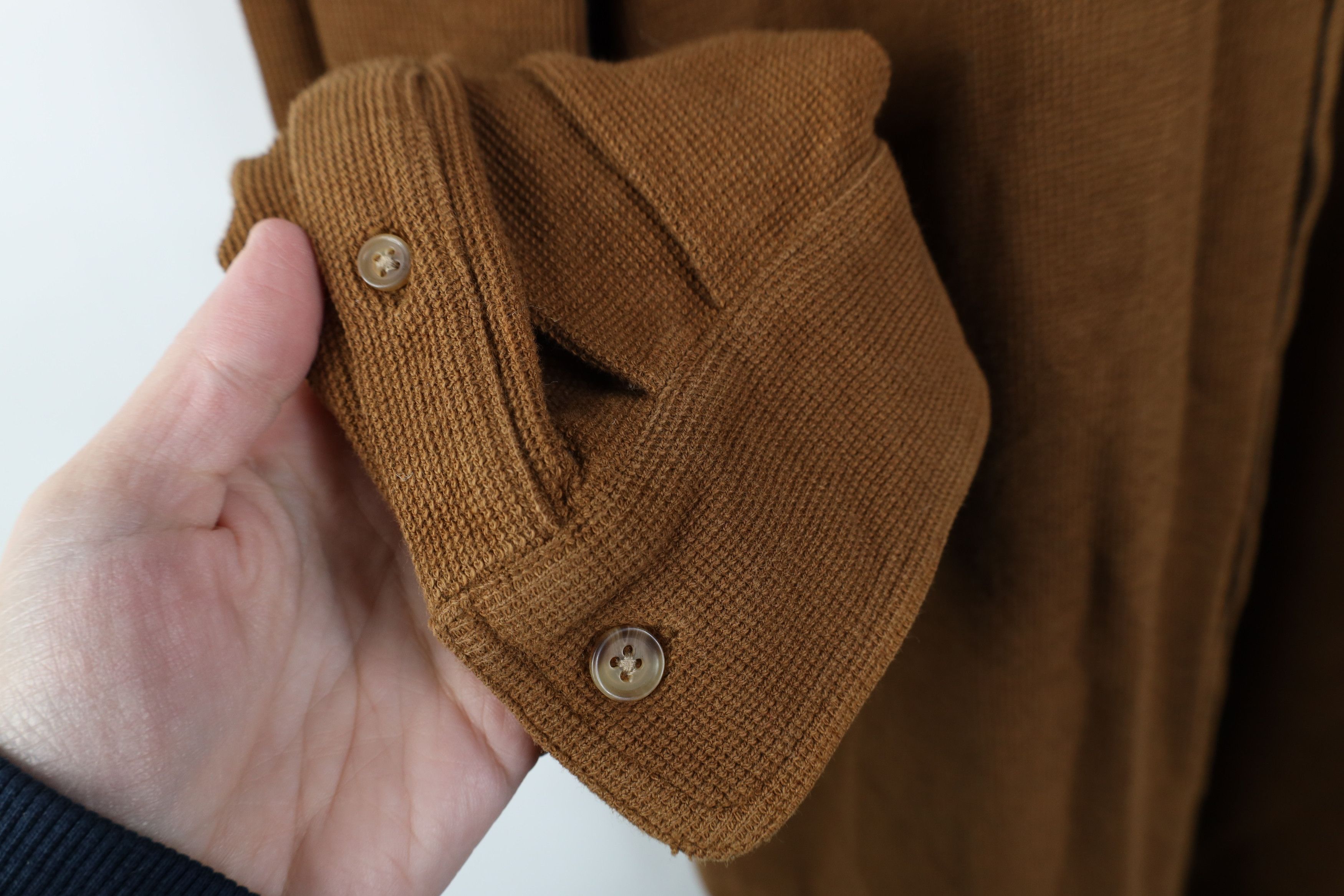 Eddie Bauer Vintage 90s Eddie Bauer Thermal Knit Collared Button Shirt Size US L / EU 52-54 / 3 - 6 Thumbnail
