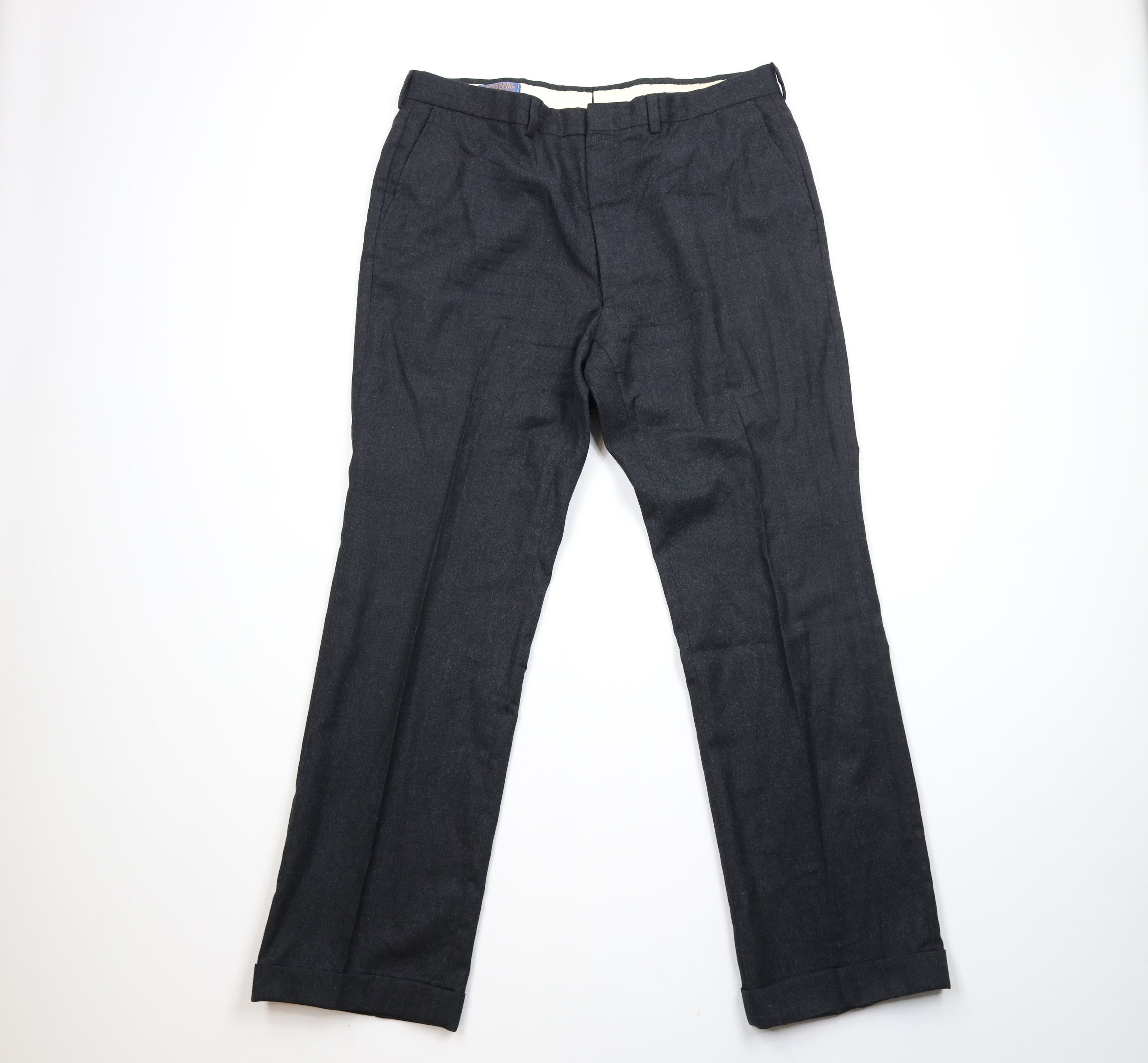 Pendleton × Vintage Vintage 70s Pendleton Cuffed Wool Wide Leg Chino Pants USA Size US 38 / EU 54 - 1 Thumbnail