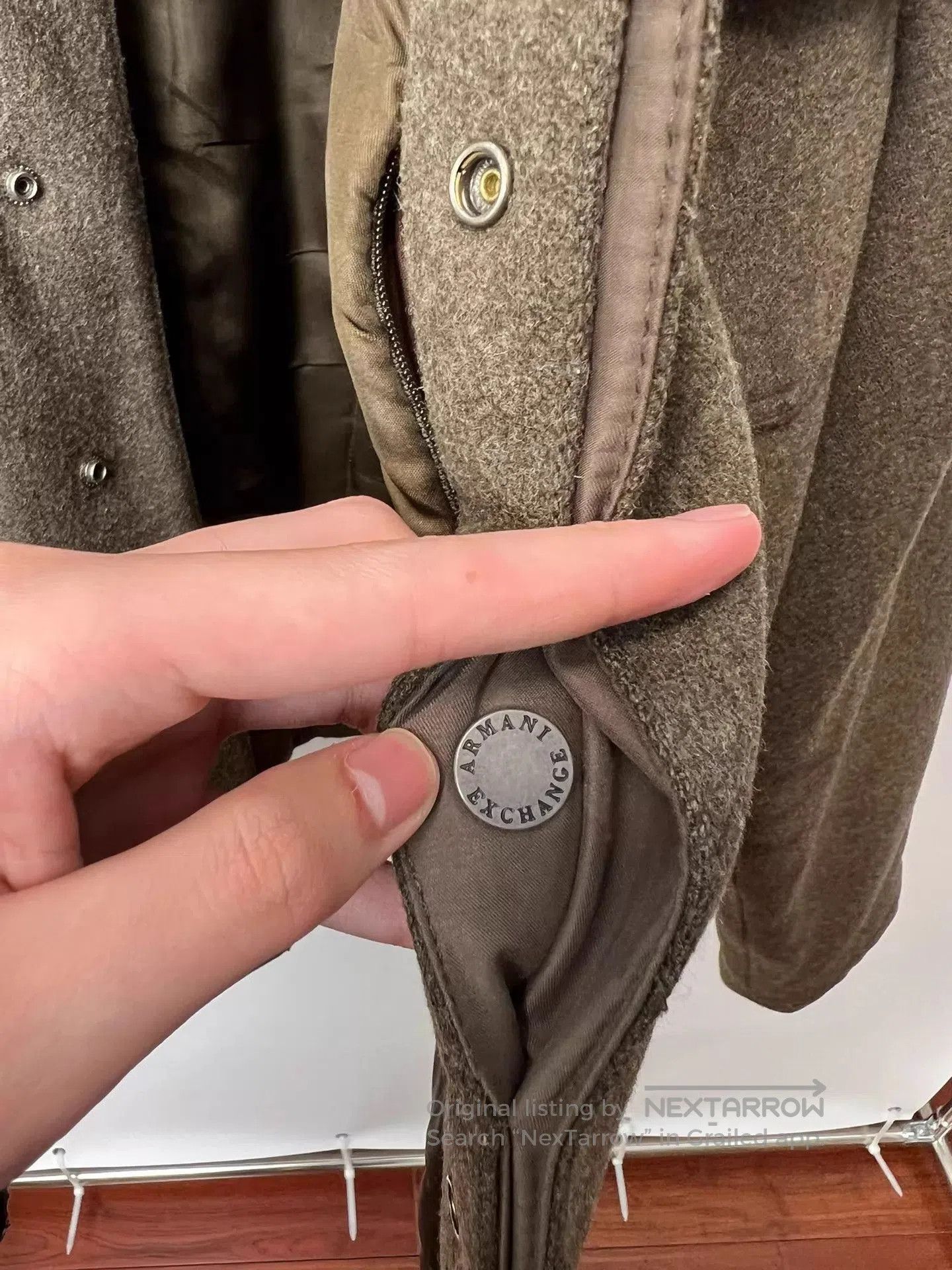 Armani Exchange Green Utility Jacket with Pockets Size L. Size US L / EU 52-54 / 3 - 9 Thumbnail