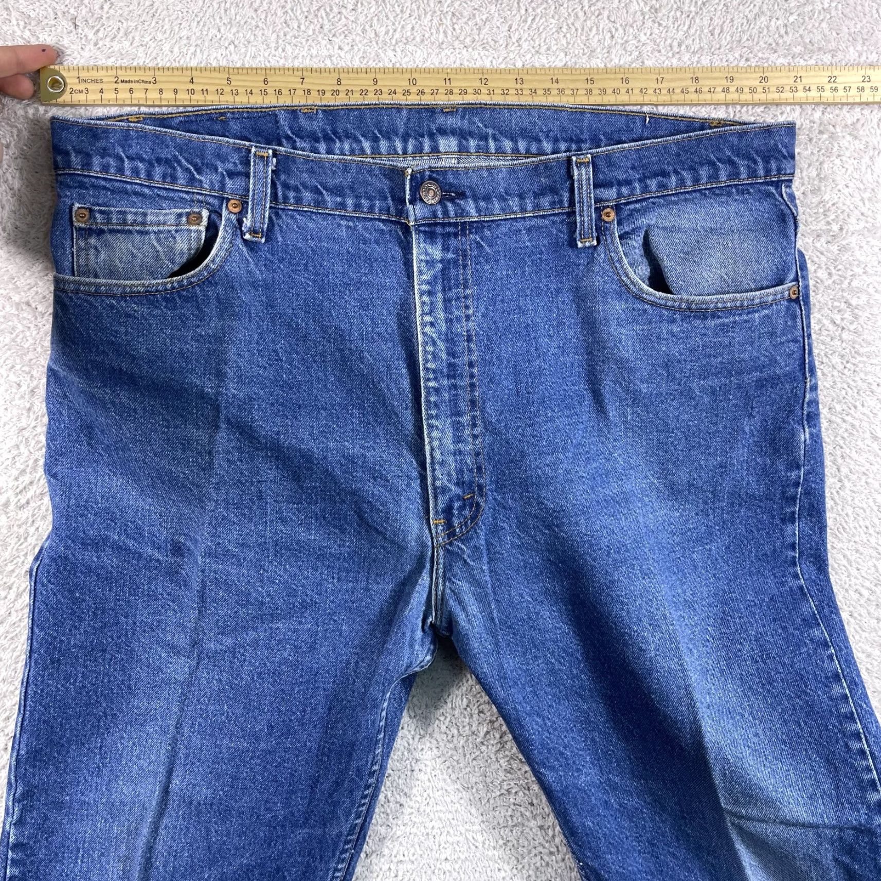 Levi's VINTAGE Levi's Jeans Mens 42x29 Blue 505-0217 Faded Straight Leg Western 80's 500 Series Mens Jeans Regular 42x29 Boys? Size US 42 / EU 58 - 6 Thumbnail