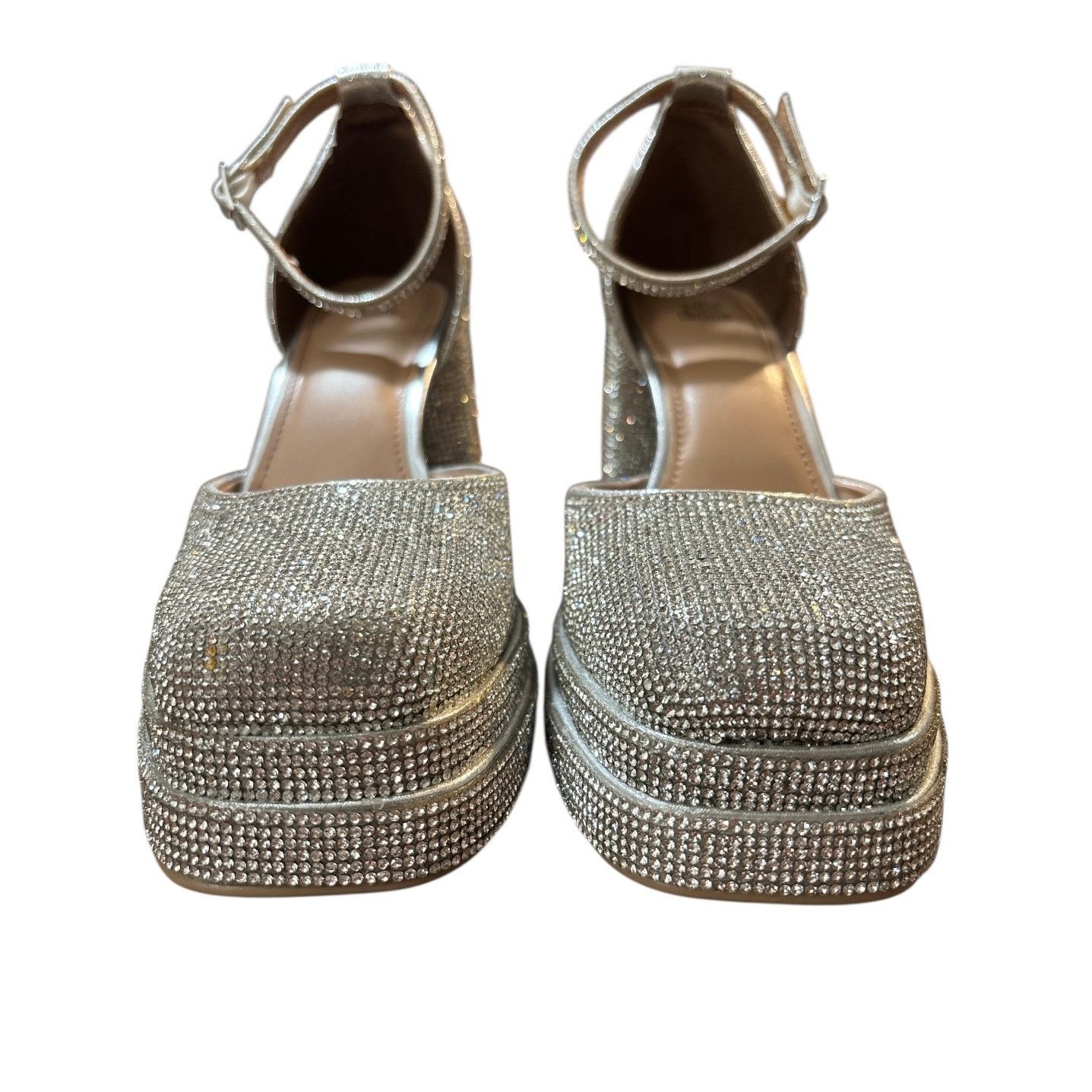 The Unbranded Brand Wild Fable Rhinestones Platform Pumps Size 6 Size US 6 / IT 36 - 4 Thumbnail