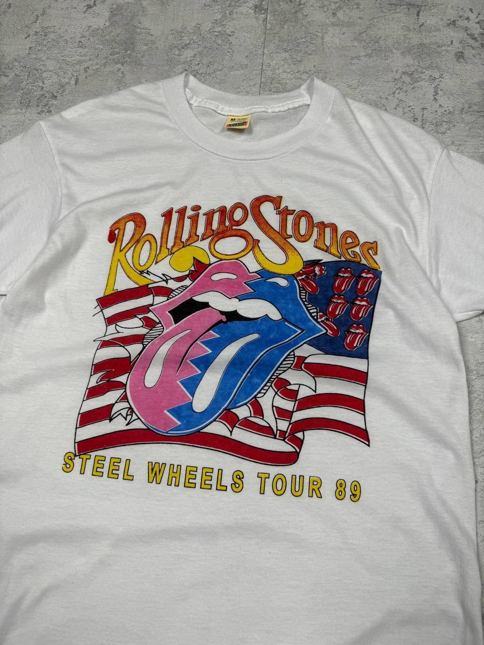 The Rolling Stones Vintage Rolling Stones Steel Wheels Tour 1989 T-Shirt Size M Size US M / EU 48-50 / 2 - 4 Thumbnail