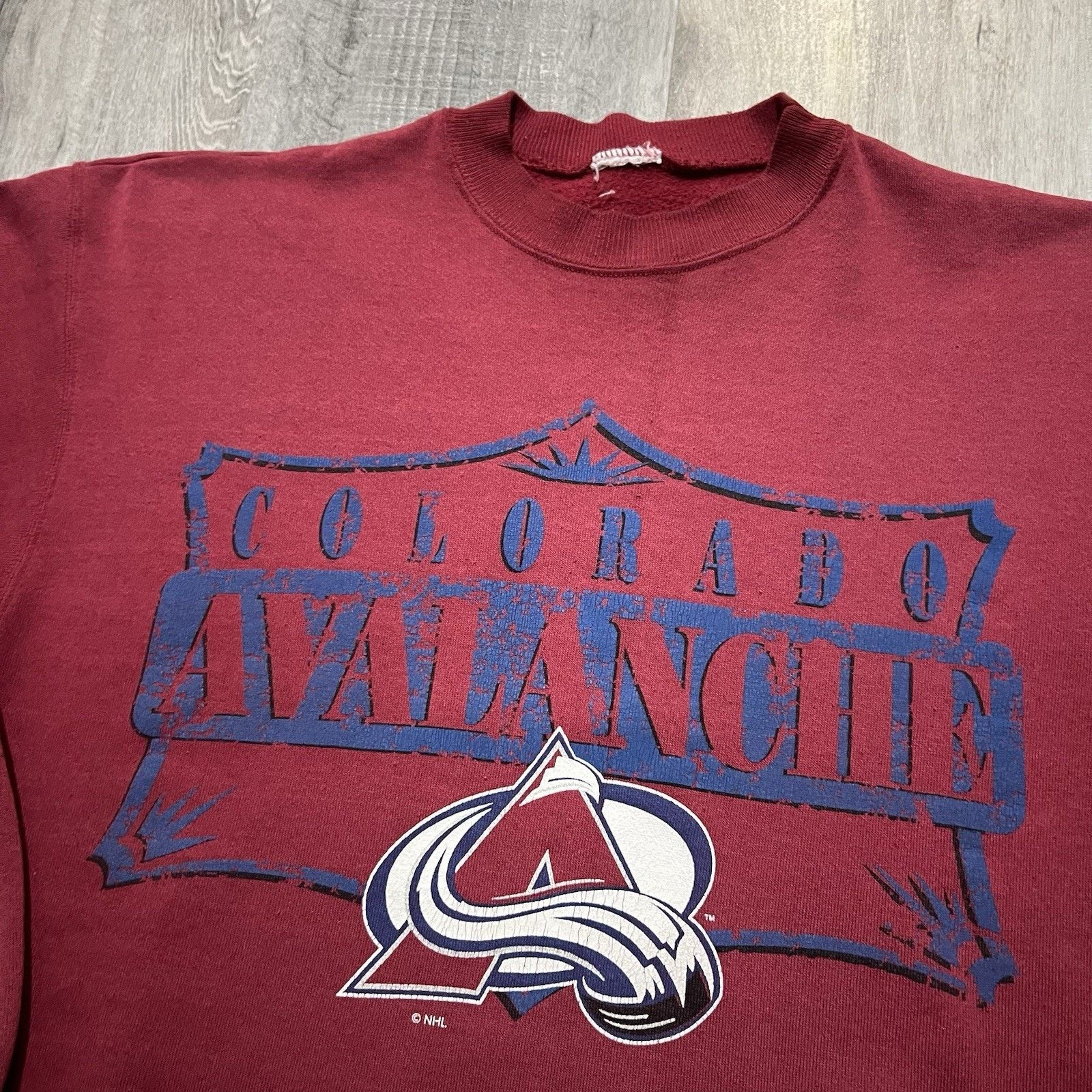 NHL VTG Colorado Avalanche Hockey Sweatshirt Sun Faded Crewneck Size US M / EU 48-50 / 2 - 3 Thumbnail