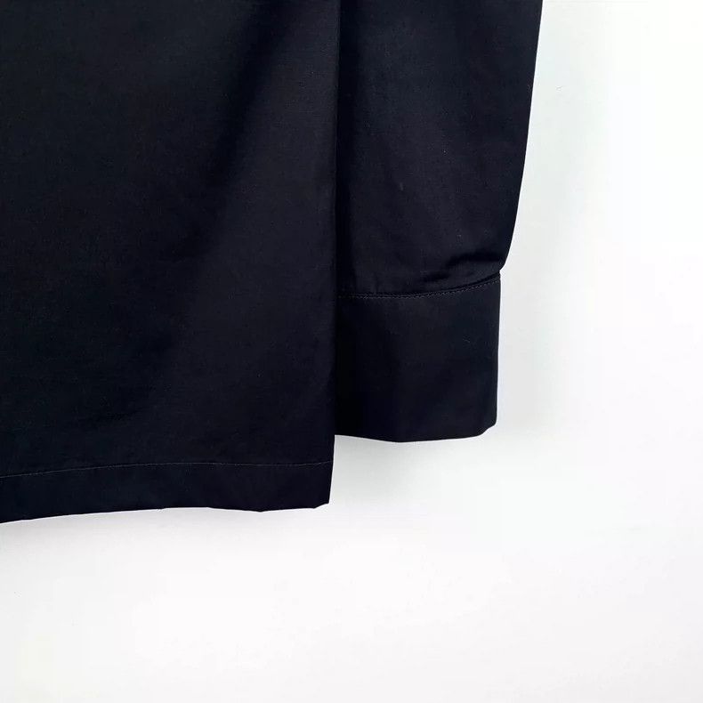 Fendi Black Long Sleeve Shirt with Logo Collar Size US M / EU 48-50 / 2 - 5 Thumbnail