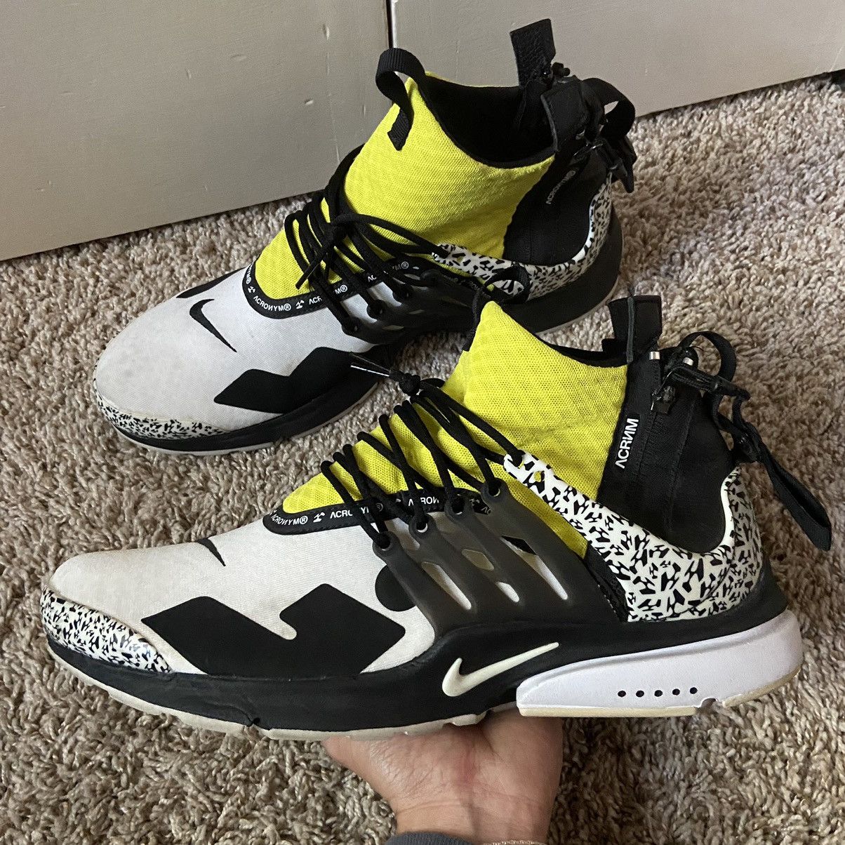 Acronym Nike Nike Air Presto Mid Acronym Dynamic Yellow Shoes AH7832 100 Grailed