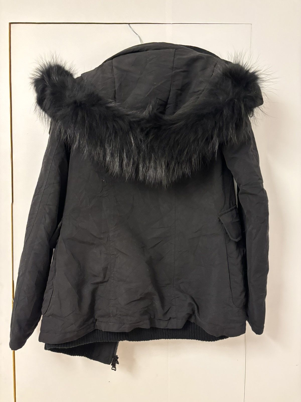 SLY SLY Black Coat with Fur Hood (short) Size US S / EU 44-46 / 1 - 10 Thumbnail