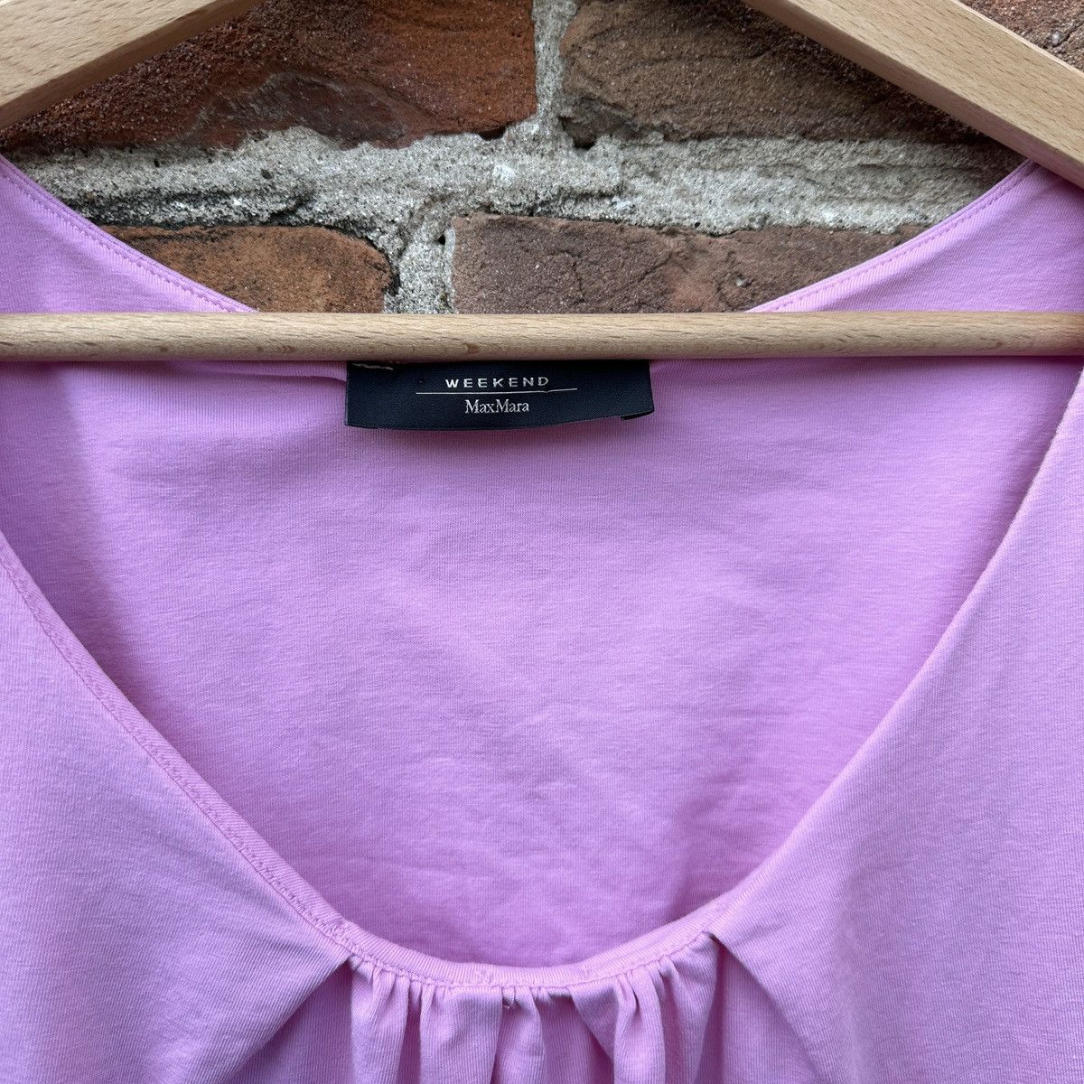 Weekend Max Mara Max Mara Weekend Pink T-Shirt Basic Blank Designer Size M / US 6-8 / IT 42-44 - 2 Thumbnail