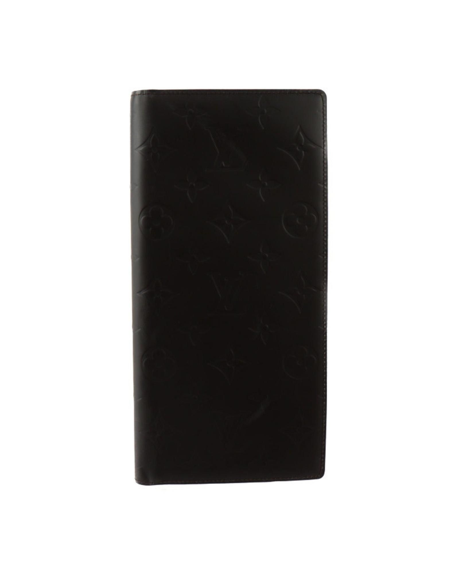 image of Louis Vuitton Luxurious Leather Brown Bi-Fold Long Wallet, Women's