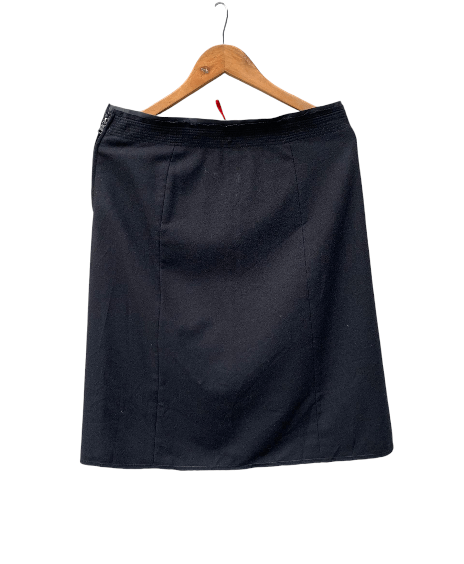 Prada Vintage PRADA Riri Zipper Wool Skirt Size 30" / US 8 / IT 44 - 1 Thumbnail