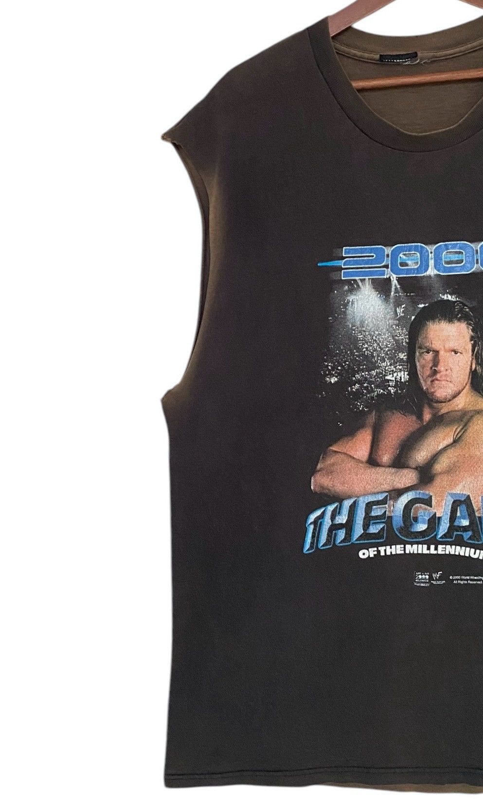 Vintage Vintage Wrestling The Rock T-shirt 2000s Size US L / EU 52-54 / 3 - 3 Thumbnail