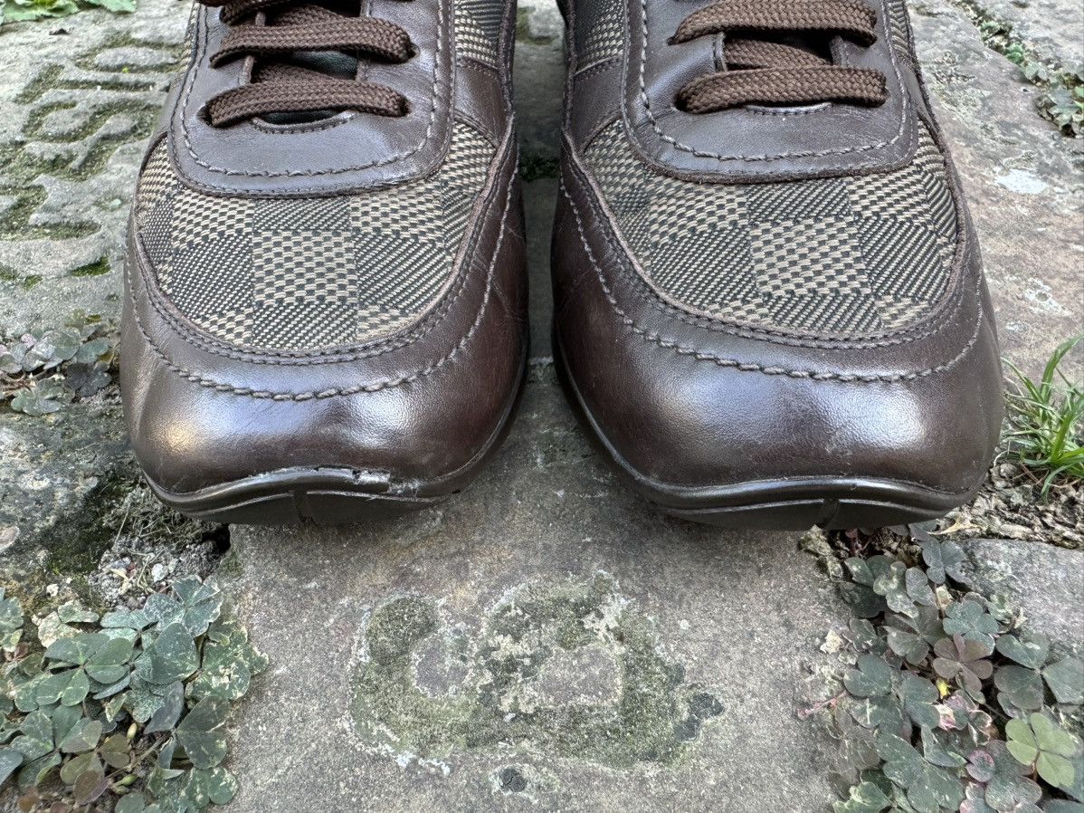 Louis Vuitton 🔥Louis Vuitton🔥(GO-0046)Damier Sneakers Canvas Leather/Suede Size US 9.5 / EU 42-43 - 6 Thumbnail