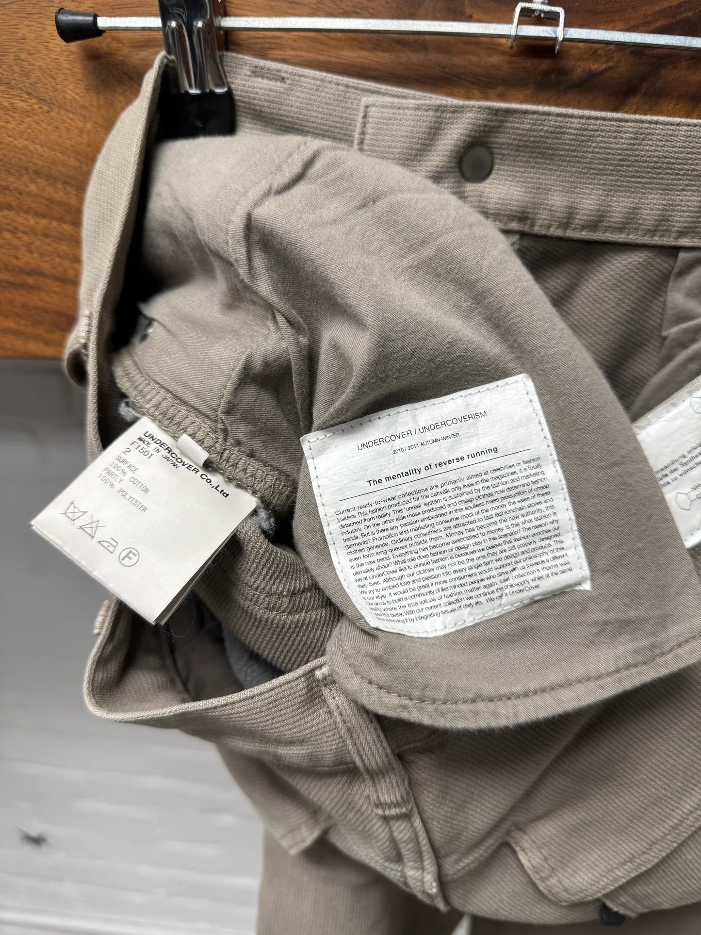 Undercover AW2010 Undercover ‘Reverse Running’ Corduroy Skinny Jeans Size 29" - 2 Thumbnail