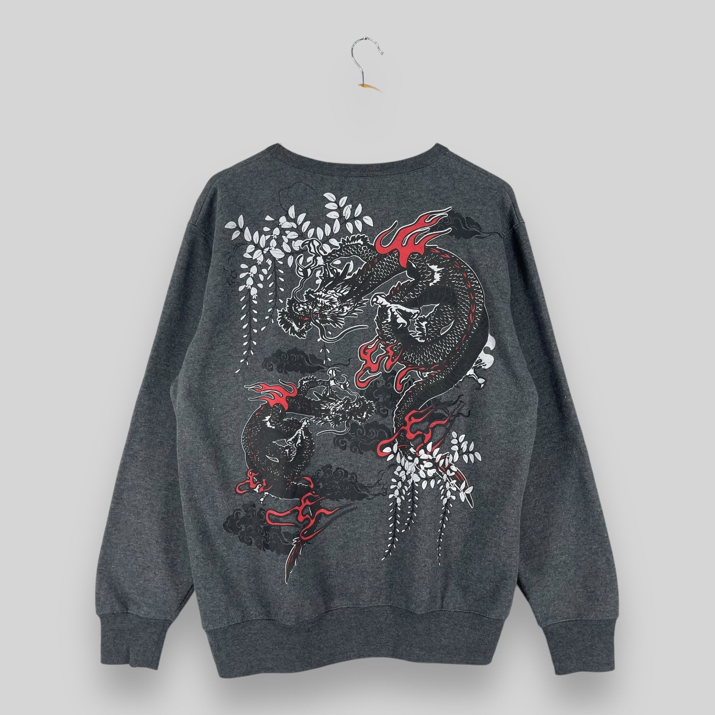 Japanese Brand Vintage Japanese SUKAJAN Dragon Tora Evil Printed Sweatshirt Size US L / EU 52-54 / 3 - 1 Thumbnail