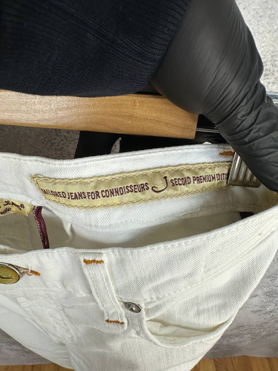 Jacob Cohen Jacob Cohen Luxury White Skinny Pants Stretch Denim Jeans Size 28" / US 6 / IT 42 - 14 Thumbnail