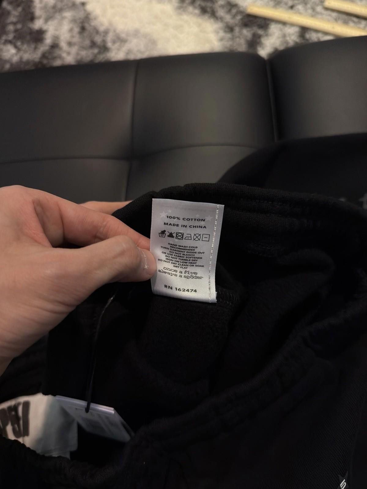 Sp5der Large Sp5der Worldwide Black VVS Stone Sweatpants Spider Size US 34 / EU 50 - 10 Thumbnail