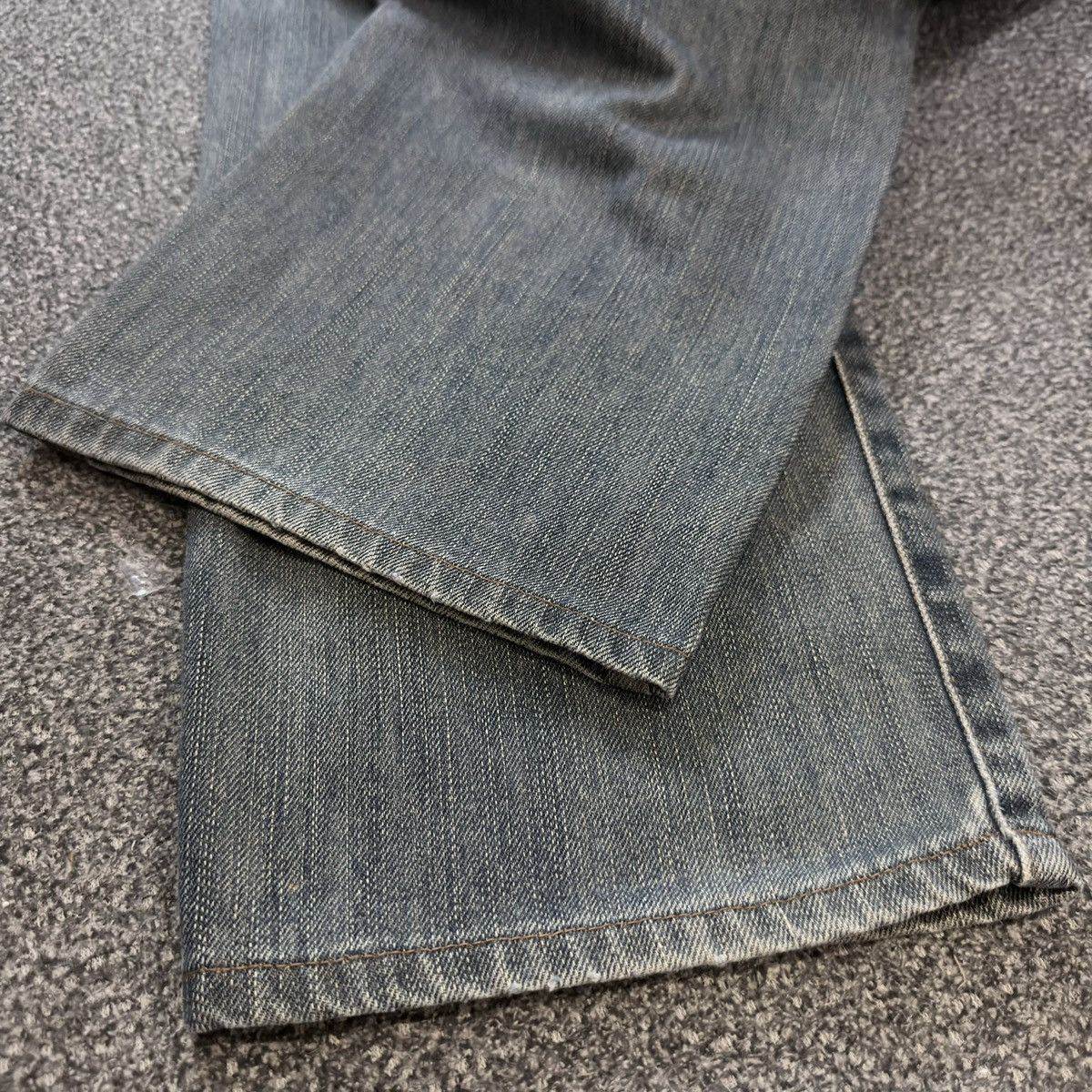 Seditionaries 🇯🇵 Vintage 90s Japanese Baggy Edwin 404 Rusty Washed Denim Size US 33 - 8 Thumbnail