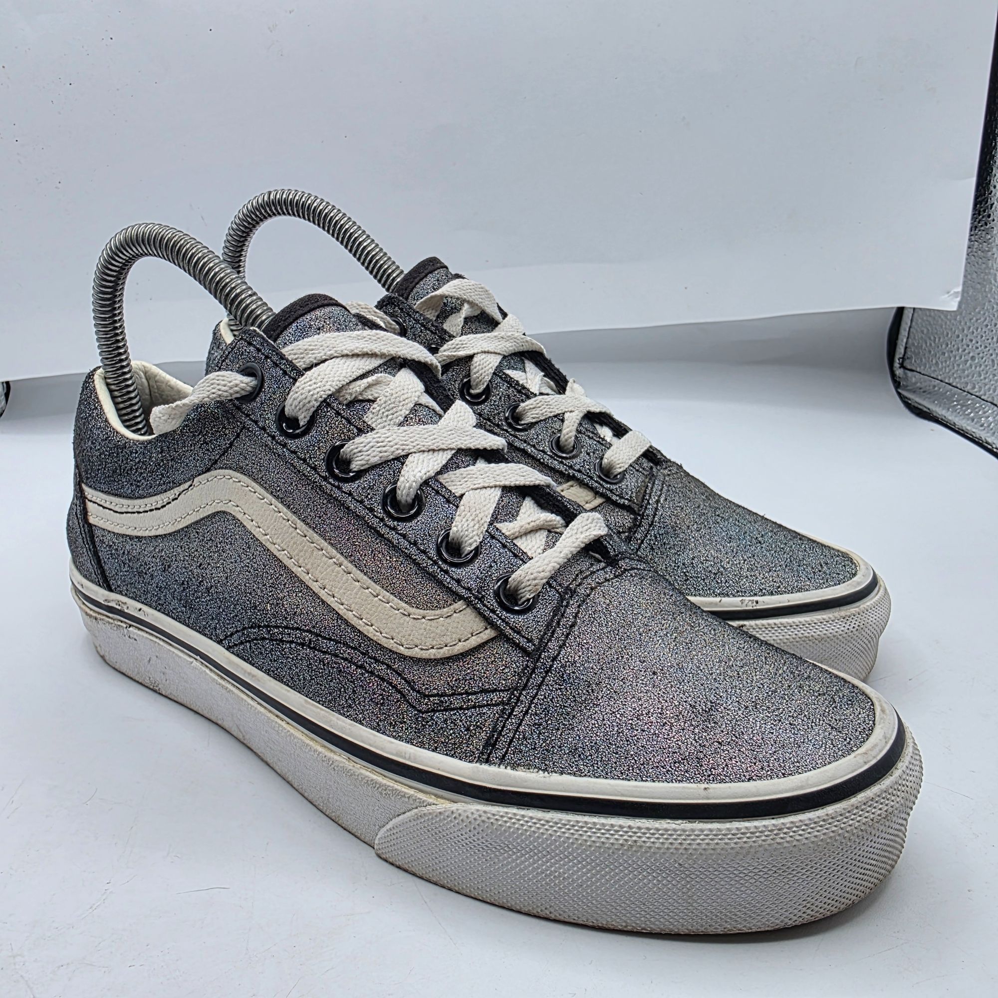 Vans Vans Old Skool Prism Womens Size 6.5 Silver Glitter Casual S Size US 6.5 / IT 36.5 - 1 Thumbnail