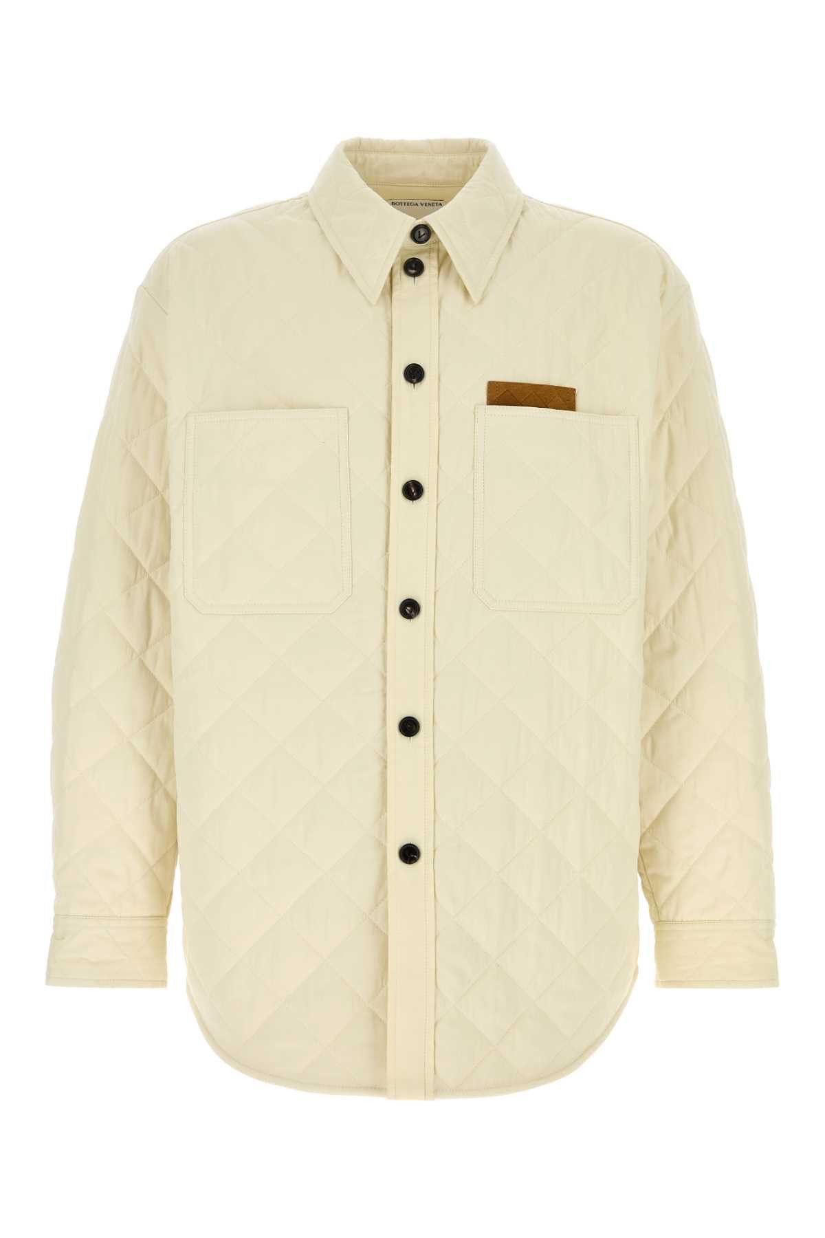Bottega Veneta Ivory Tech Cotton Jacket Size US M / EU 48-50 / 2 - 1 Thumbnail