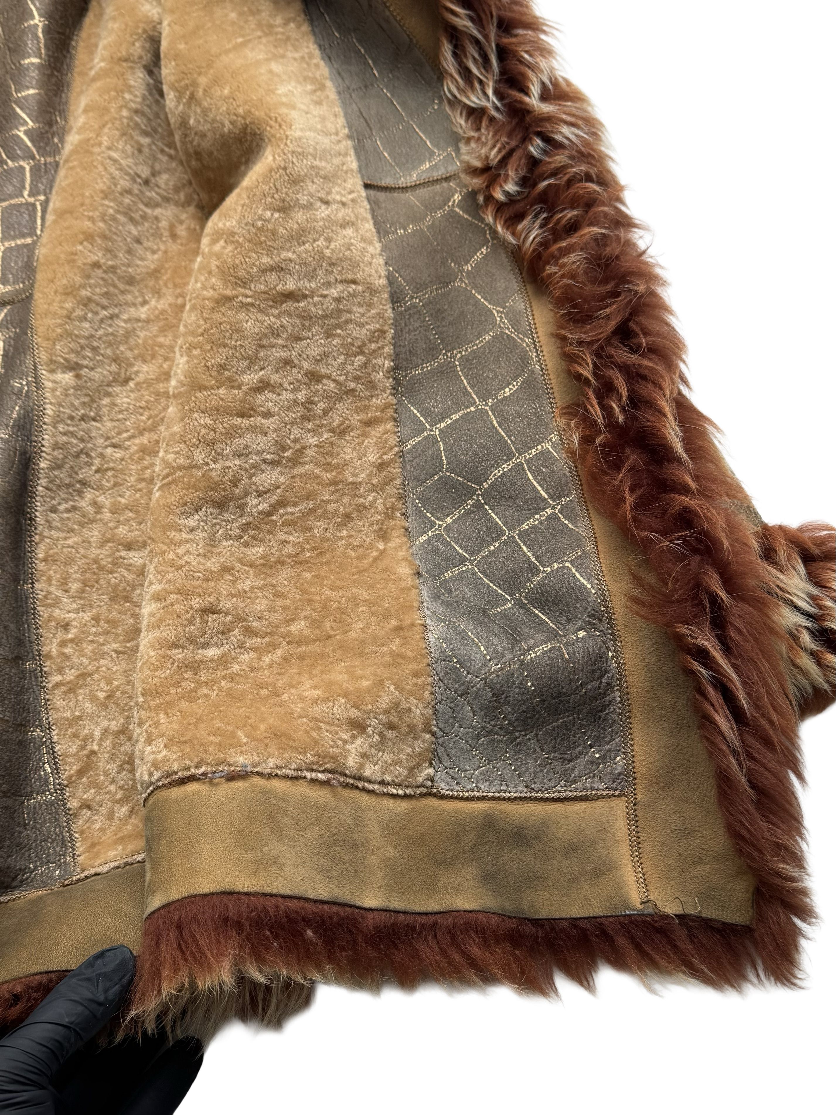 Vintage Vintage Real Sheepskin Coat Size L / US 10 / IT 46 - 16 Thumbnail