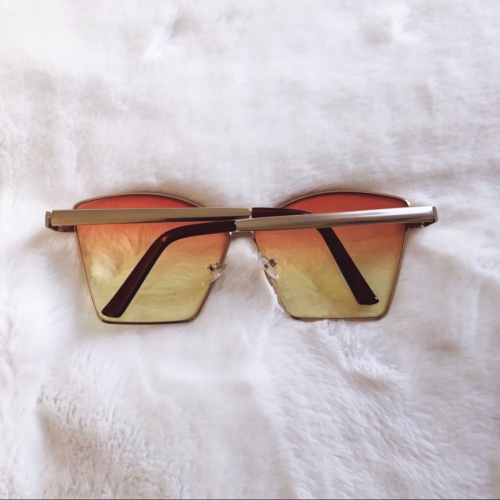 Other Aubrey Light Pink Gradient Oversized Sunglasses Size ONE SIZE - 8 Thumbnail