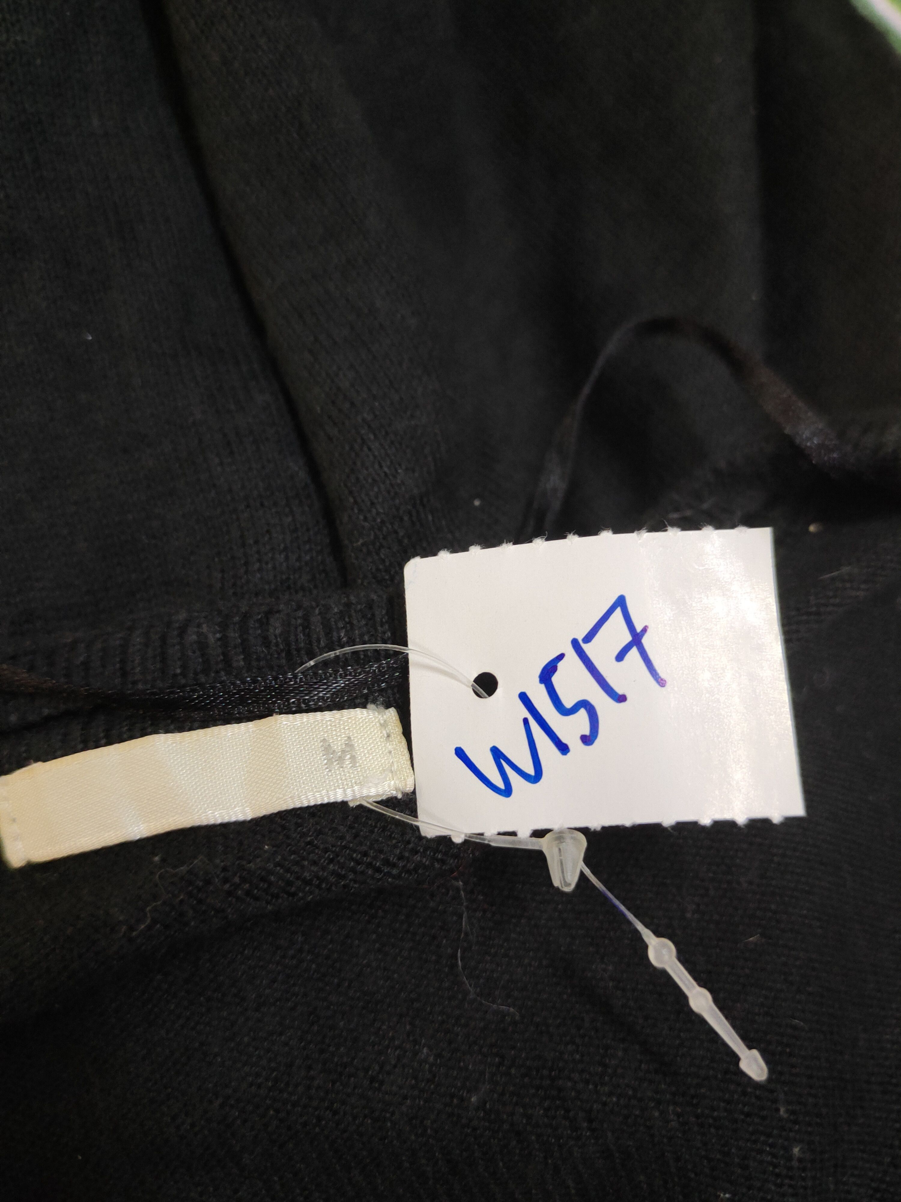 GU × Homespun Knitwear GU Black Knitwear ripped vintage Cardigan #W1517 Size M / US 6-8 / IT 42-44 - 12 Thumbnail