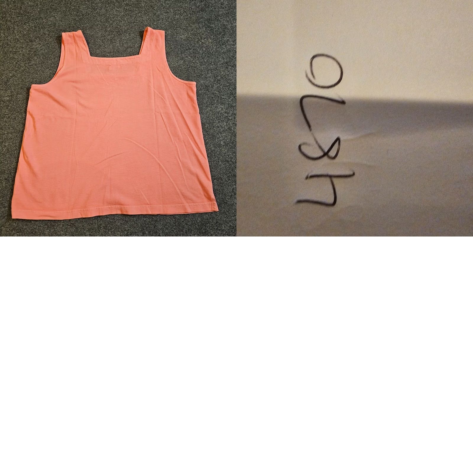 Layer 8 Fresh Produce Tank Top Women 2XL Orange Square Neck Neon Wide Strap Causal Layer Tank Size XXL / US 16-18 / IT 52-54 - 8 Thumbnail