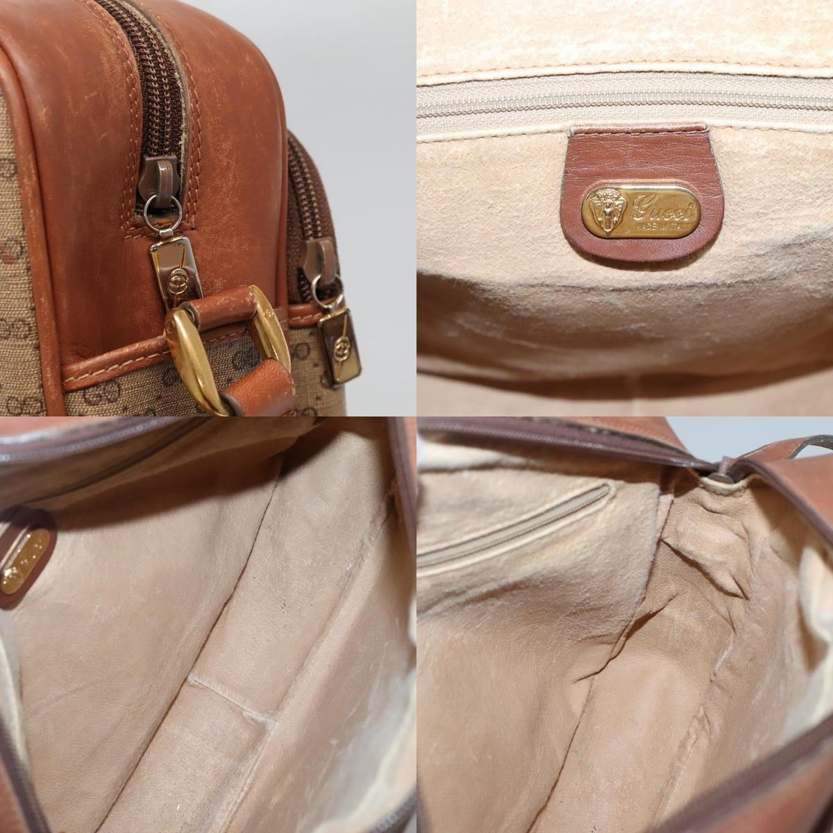 Gucci GUCCI Micro GG Supreme Shoulder Bag Pvc Beige Gold 001 115 Size ONE SIZE - 11 Thumbnail