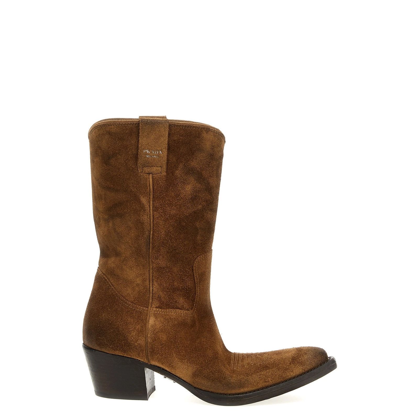 Prada PRADA Texan Brown Leather Suede Boots New And Authentic (Wom Size US 11 / IT 41 - 1 Thumbnail