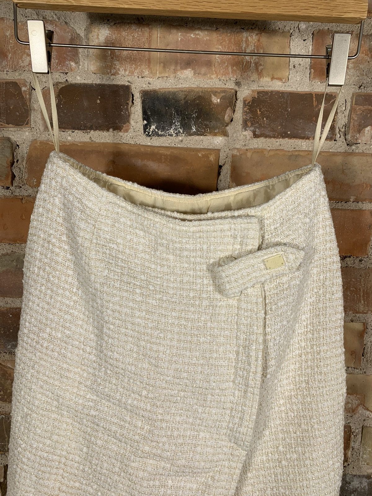 Chanel Chanel Tweed Skirt Logo Luxury Designer Size 25" / US 0 / IT 36 - 2 Thumbnail