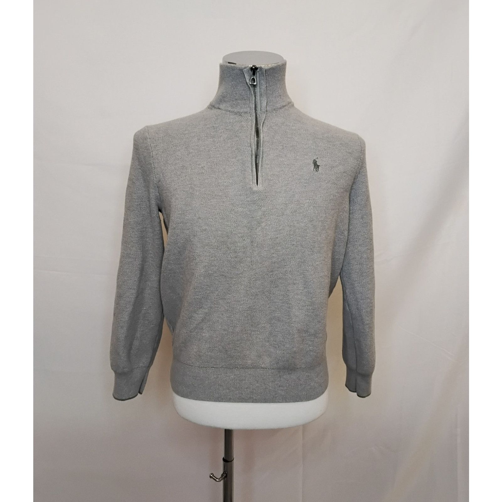 Polo Ralph Lauren Polo Ralph Lauren 1/4 Zip Men's L Gray Pima Cotton Waffle Size US L / EU 52-54 / 3 - 2 Thumbnail