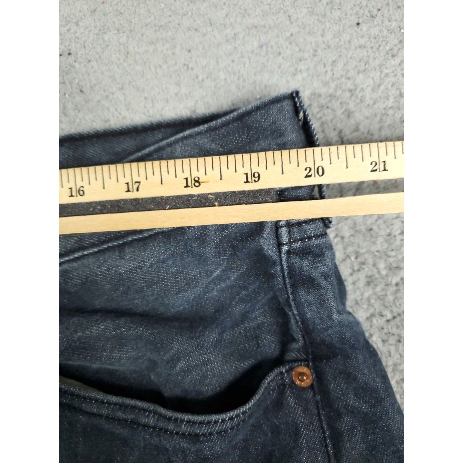 Levi's Levi's 501 Jeans Mens 42x32 Blue Straight Leg Denim Pants Size US 42 / EU 58 - 4 Thumbnail